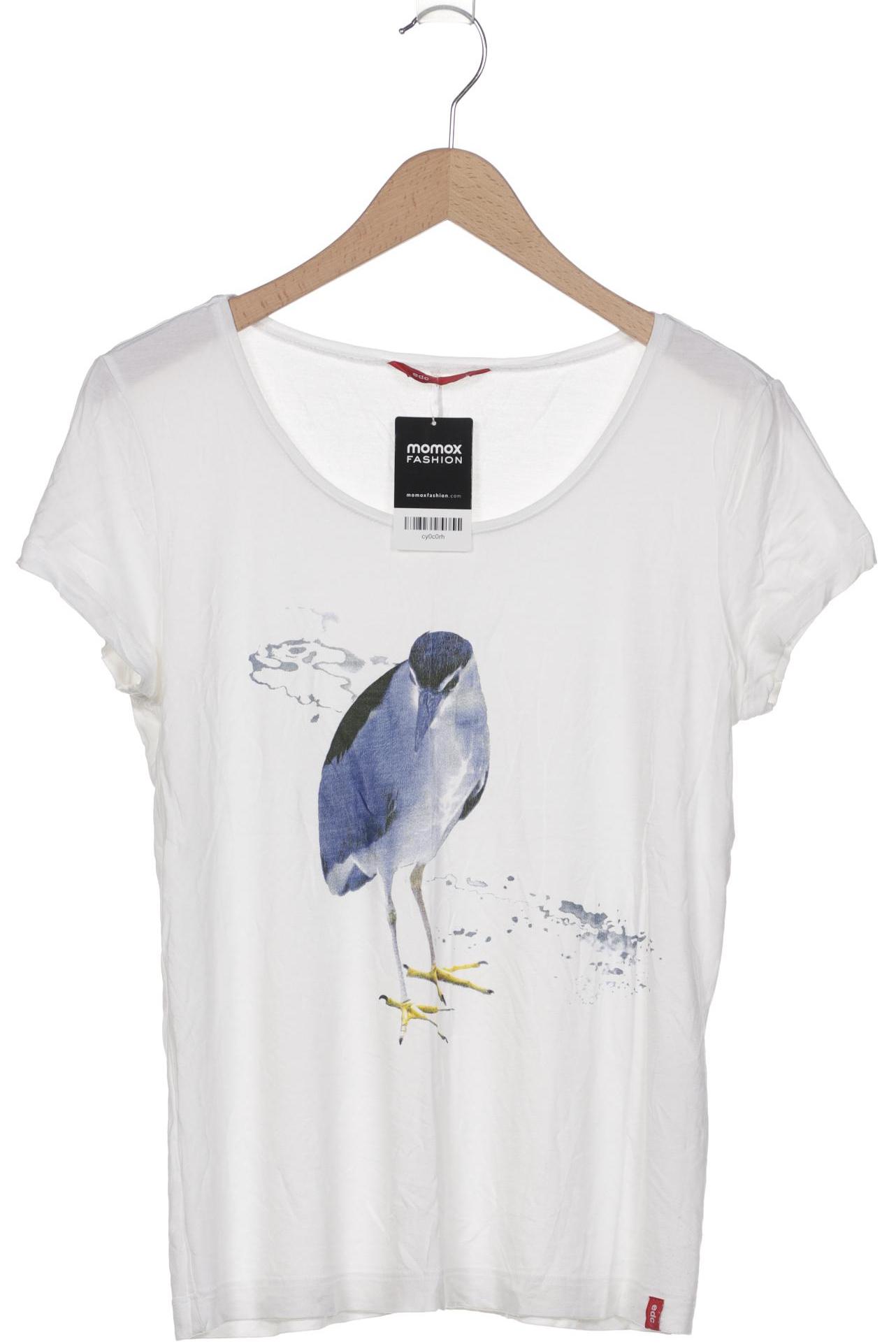 

edc by Esprit Damen T-Shirt, weiß, Gr. 42