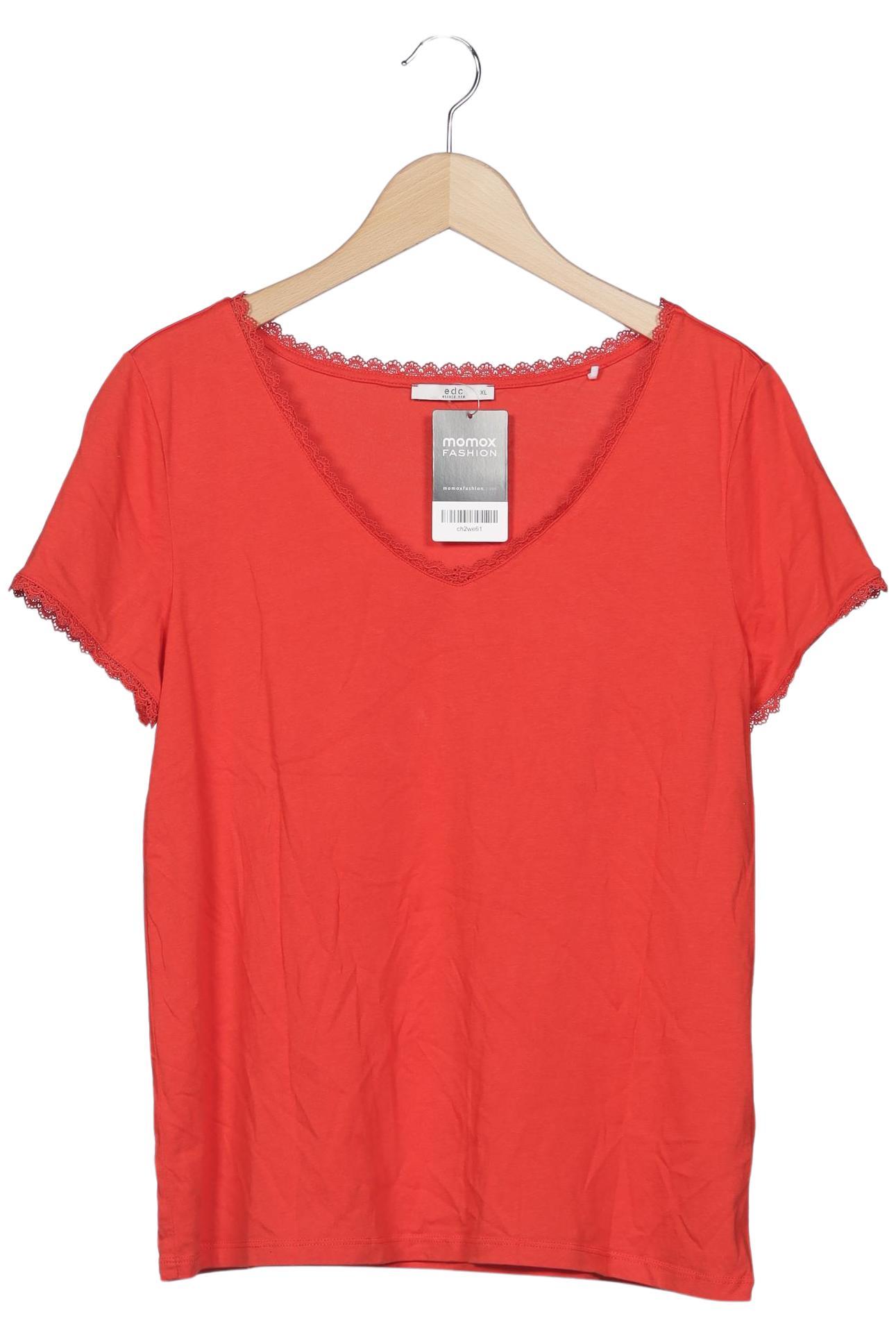 

edc by Esprit Damen T-Shirt, rot, Gr. 44