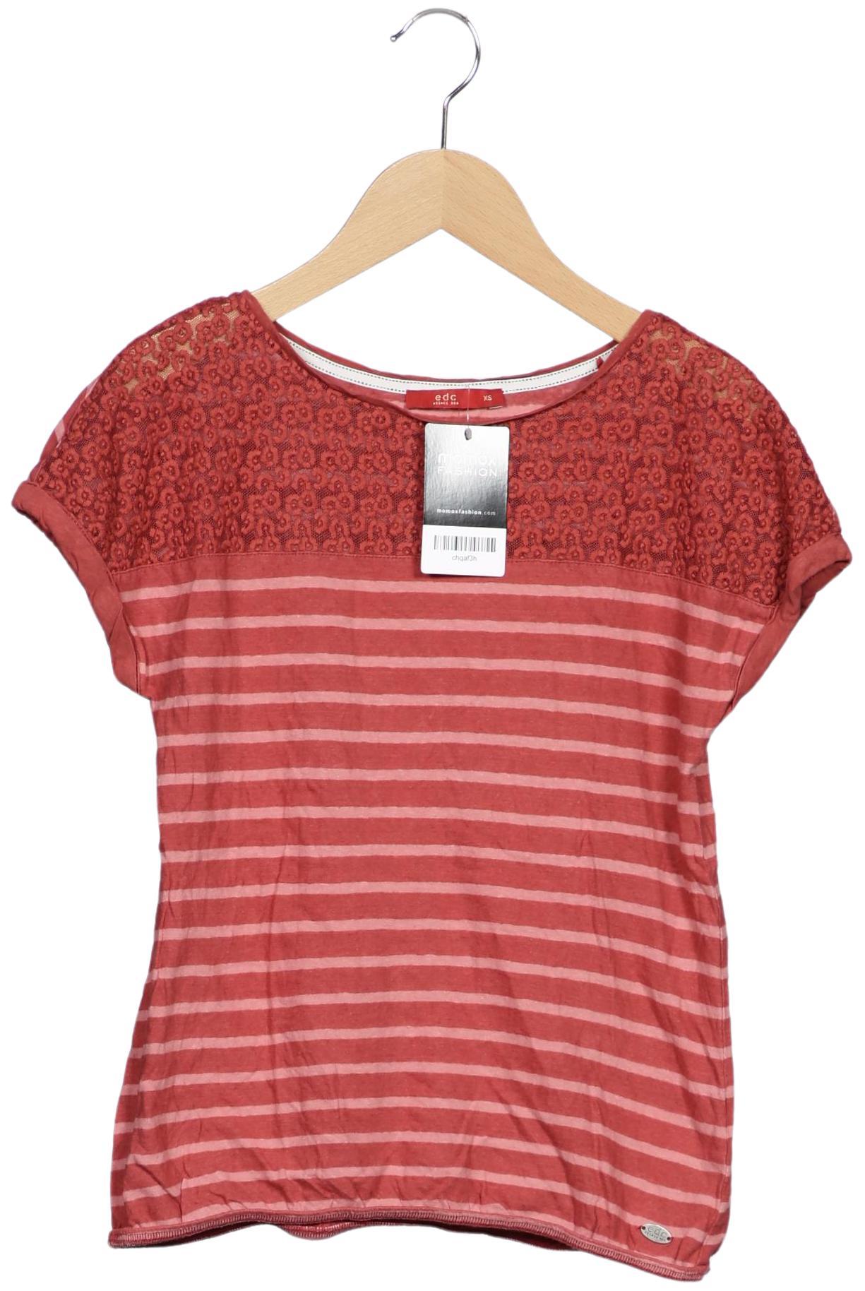 

edc by Esprit Damen T-Shirt, rot, Gr. 34