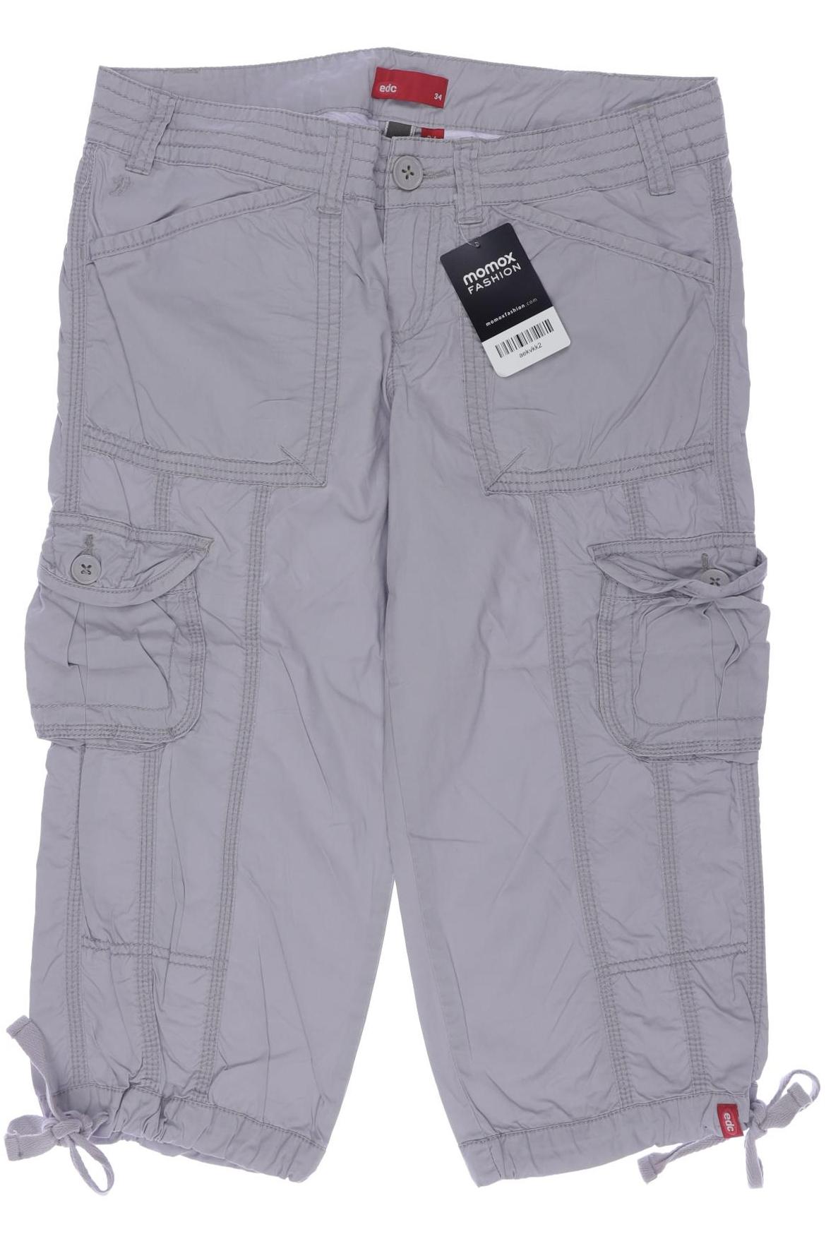 

edc by Esprit Damen Shorts, grau, Gr. 34