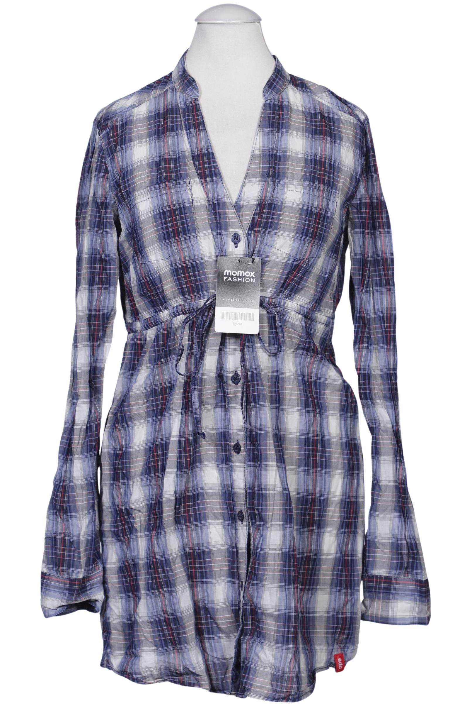 

edc by Esprit Damen Bluse, blau, Gr. 34