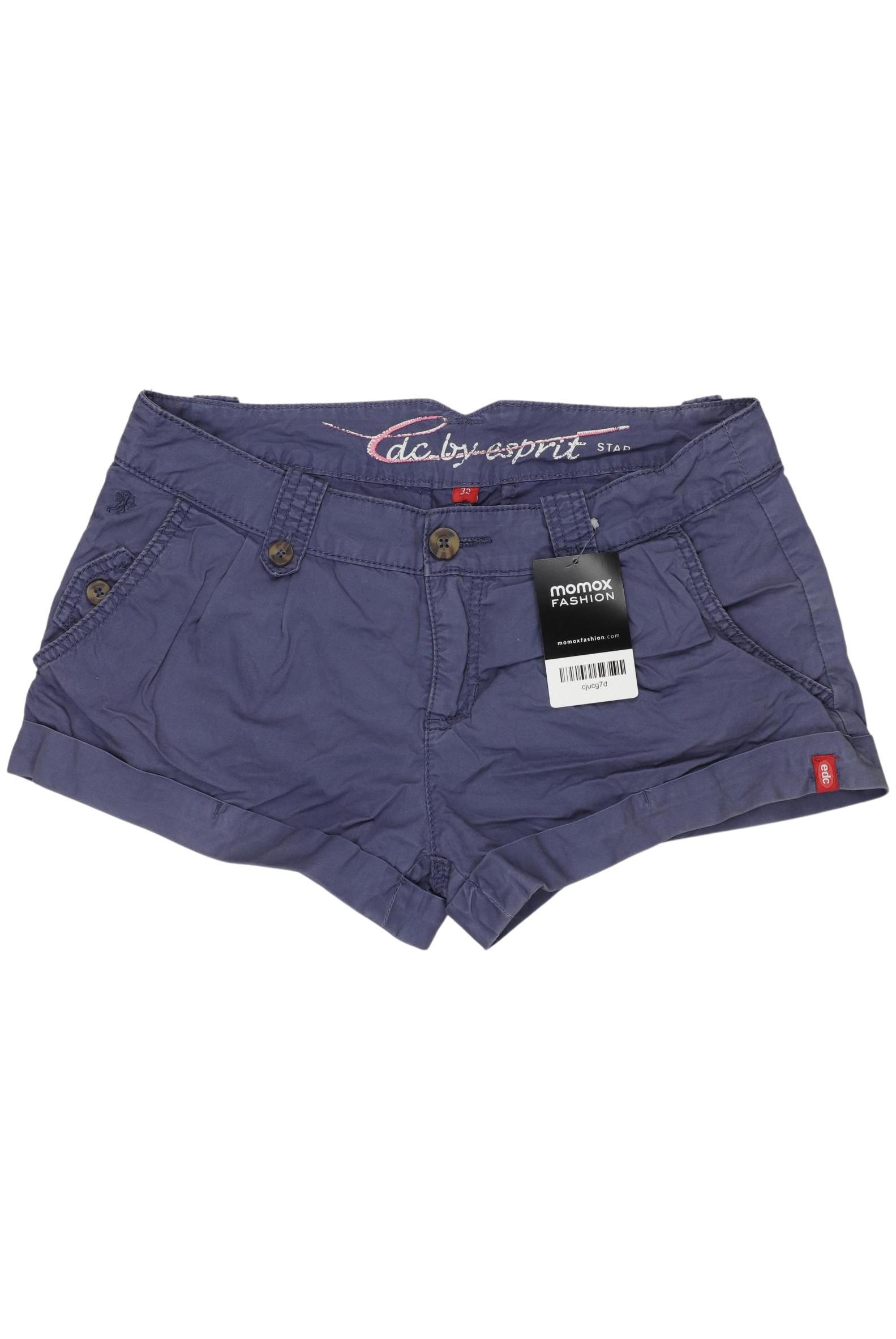 

edc by Esprit Damen Shorts, blau, Gr. 32