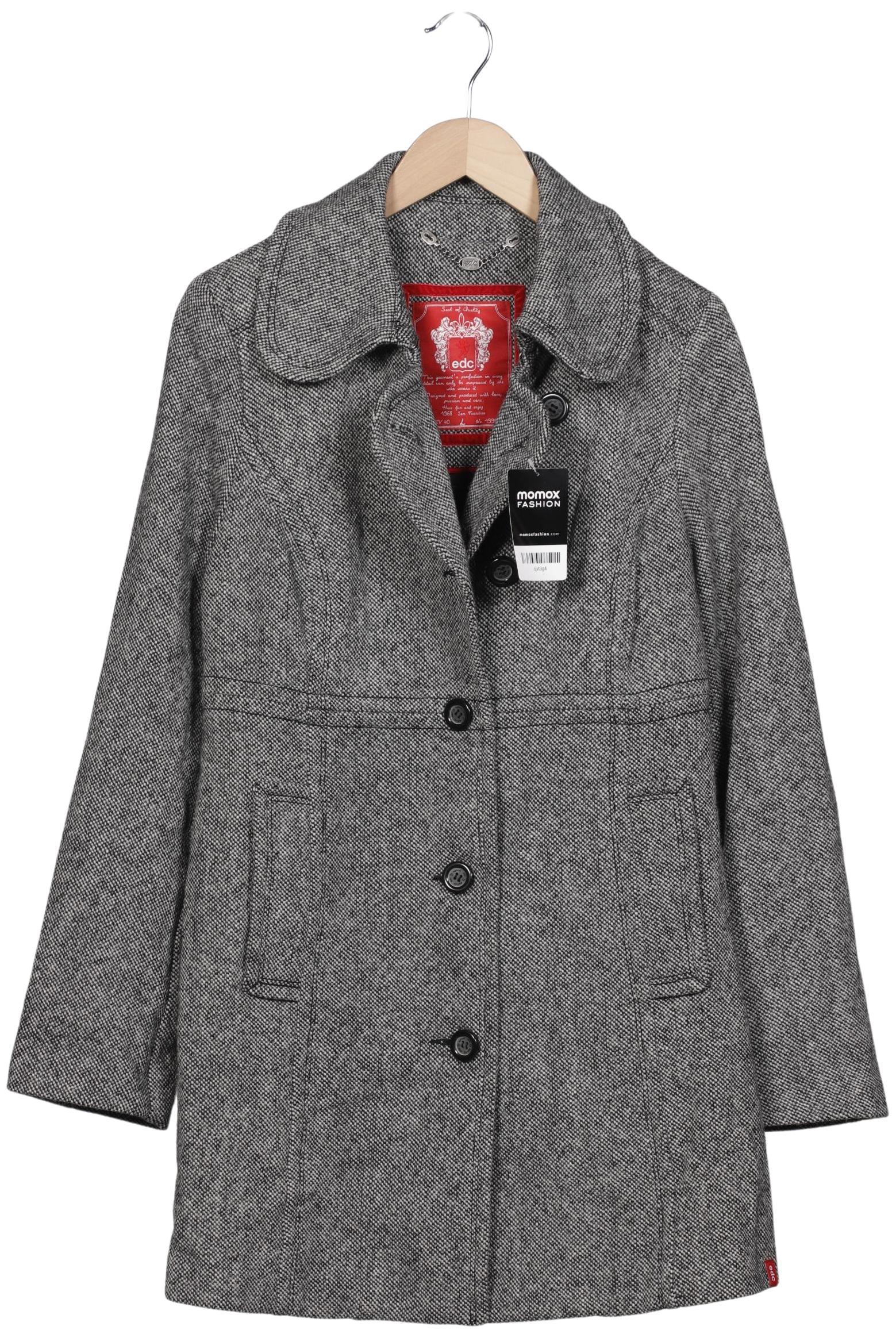 

edc by Esprit Damen Mantel, grau, Gr. 42