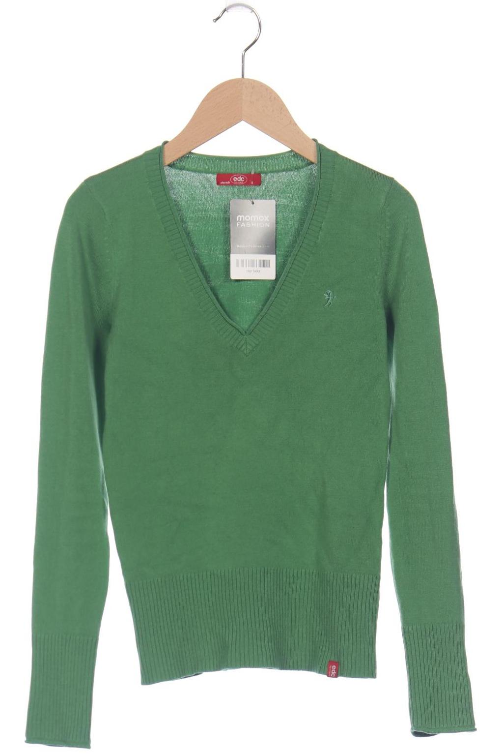 

edc by Esprit Damen Pullover, grün, Gr. 36