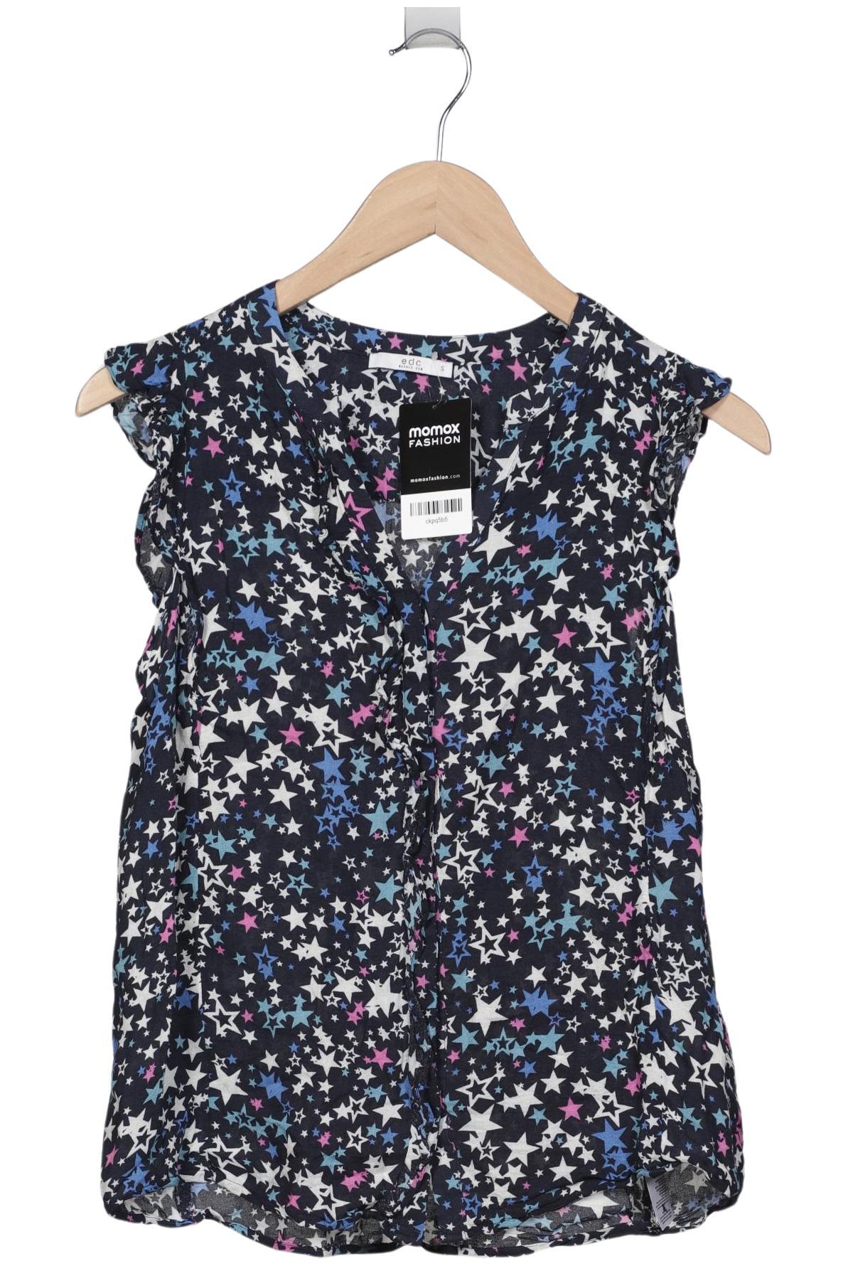 

edc by Esprit Damen Bluse, marineblau, Gr. 36