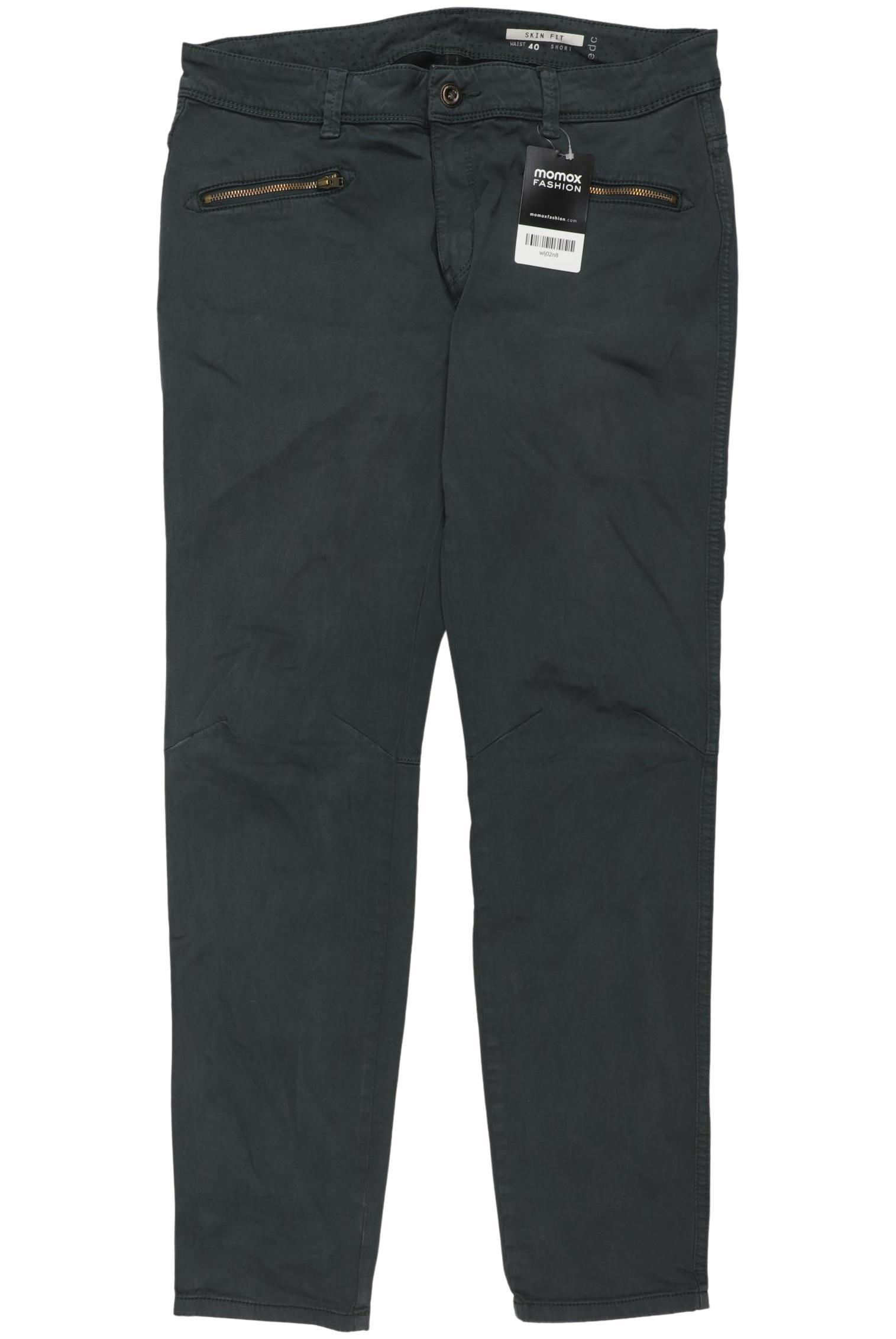 

edc by Esprit Damen Stoffhose, grün, Gr. 40