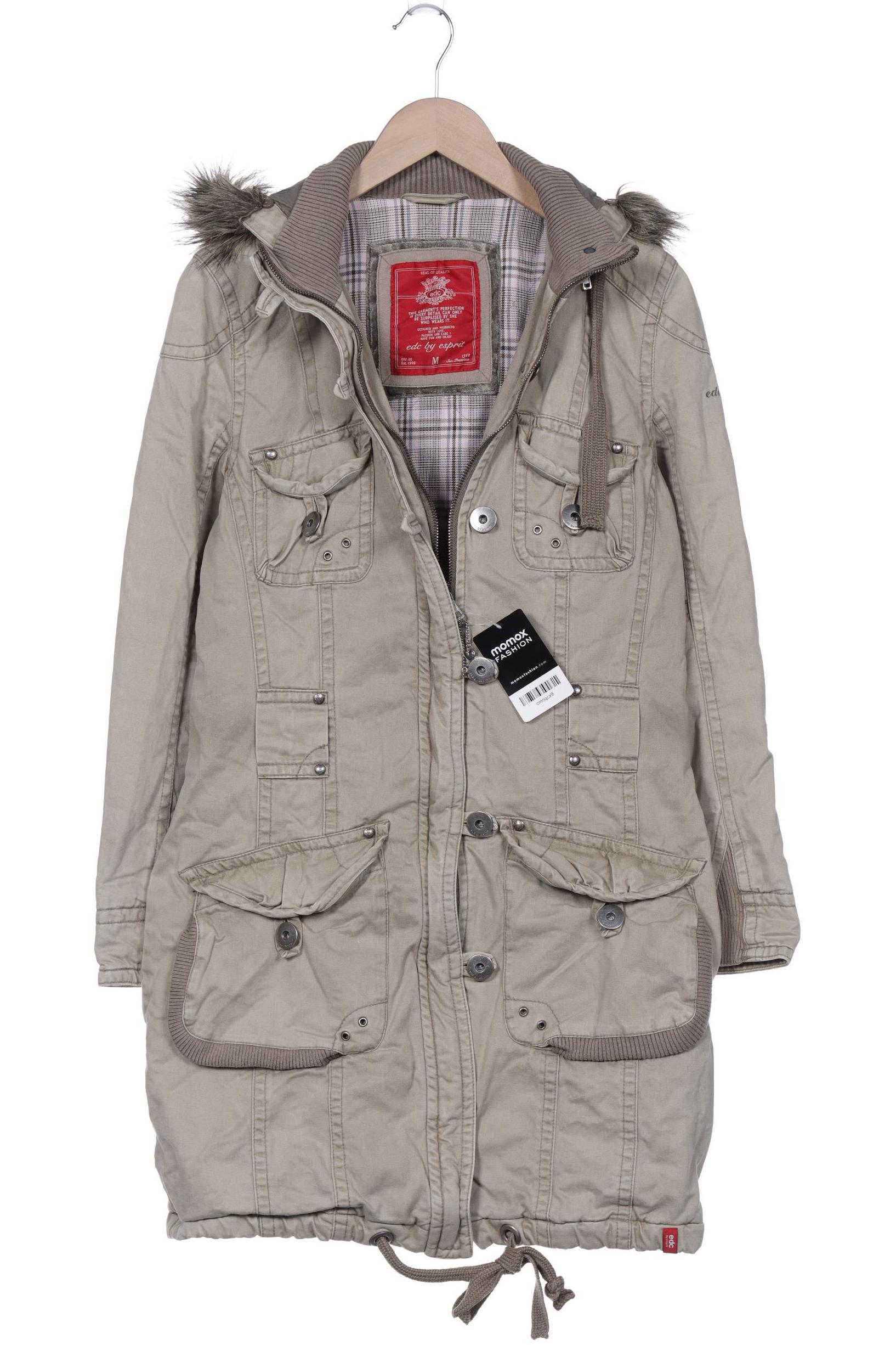 

edc by Esprit Damen Mantel, beige, Gr. 38