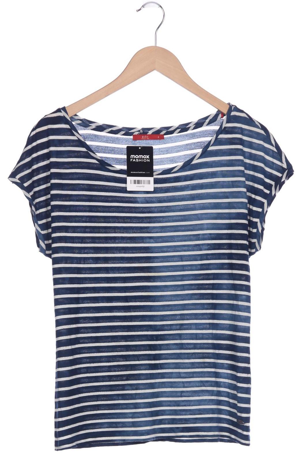 

edc by Esprit Damen T-Shirt, blau, Gr. 36