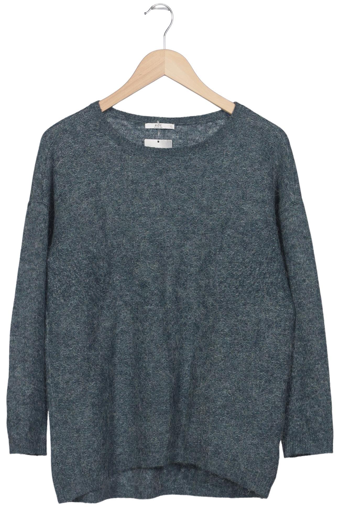 

edc by Esprit Damen Pullover, blau, Gr. 42