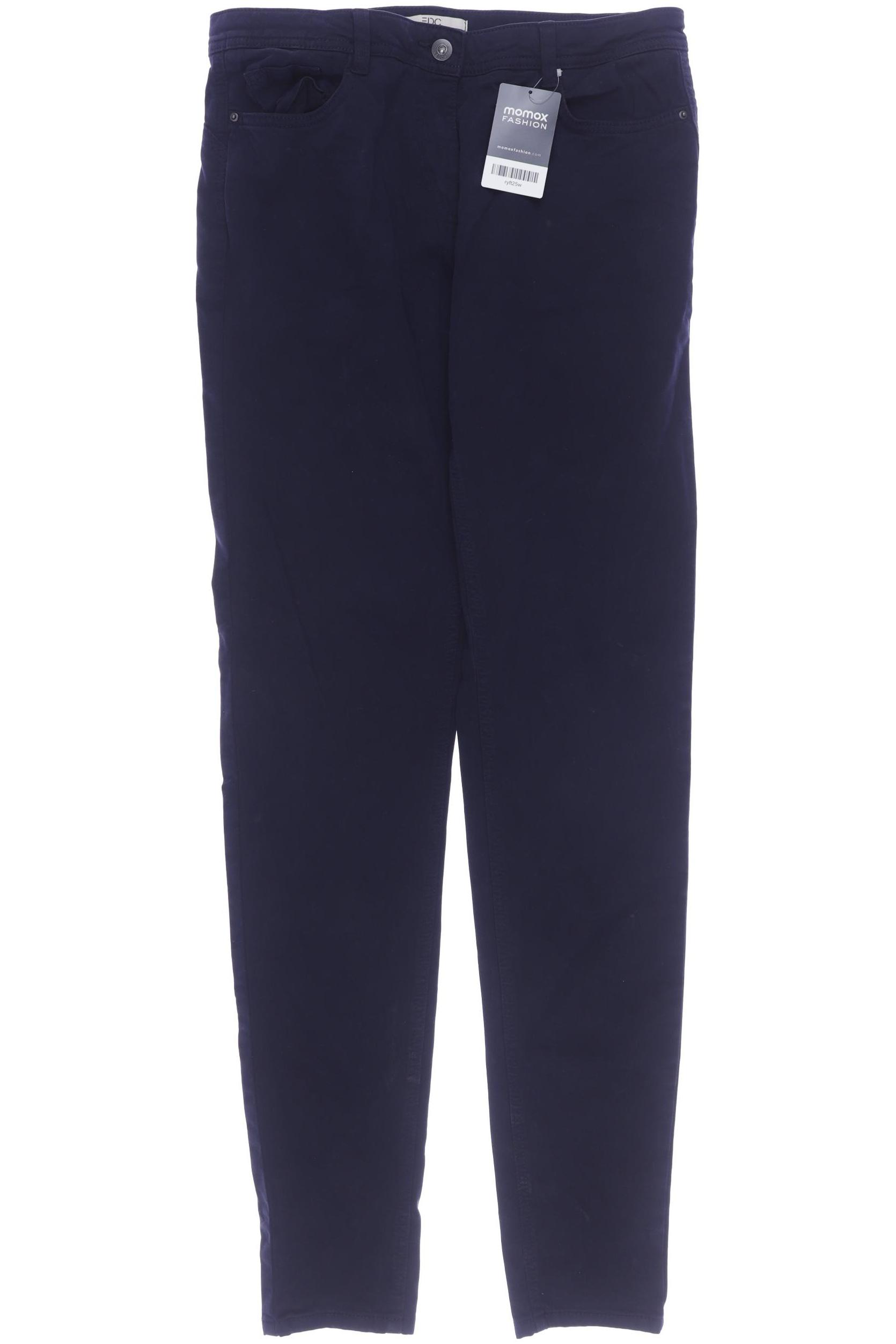 

edc by Esprit Damen Stoffhose, marineblau, Gr. 40