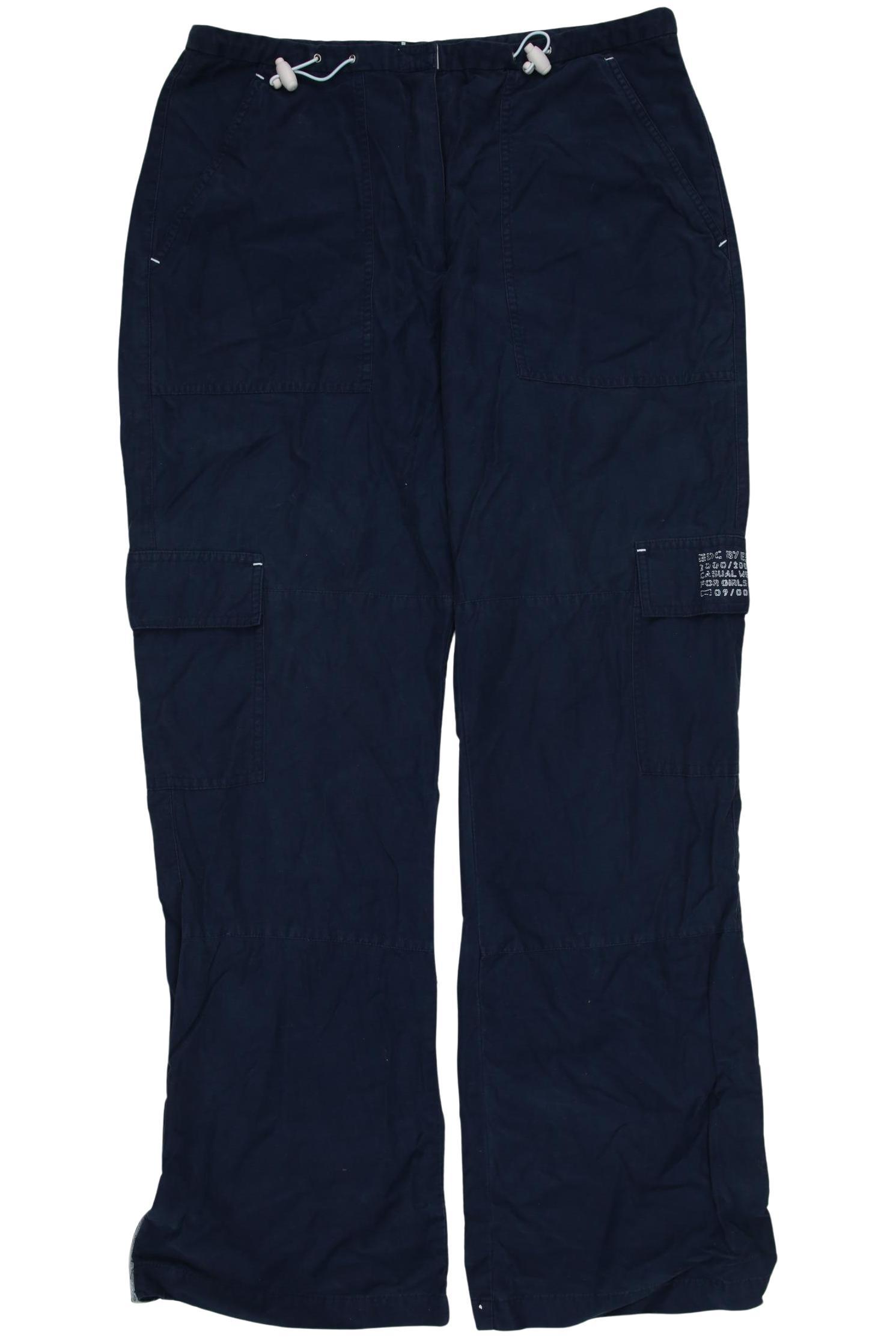 

edc by Esprit Damen Stoffhose, marineblau, Gr. 42