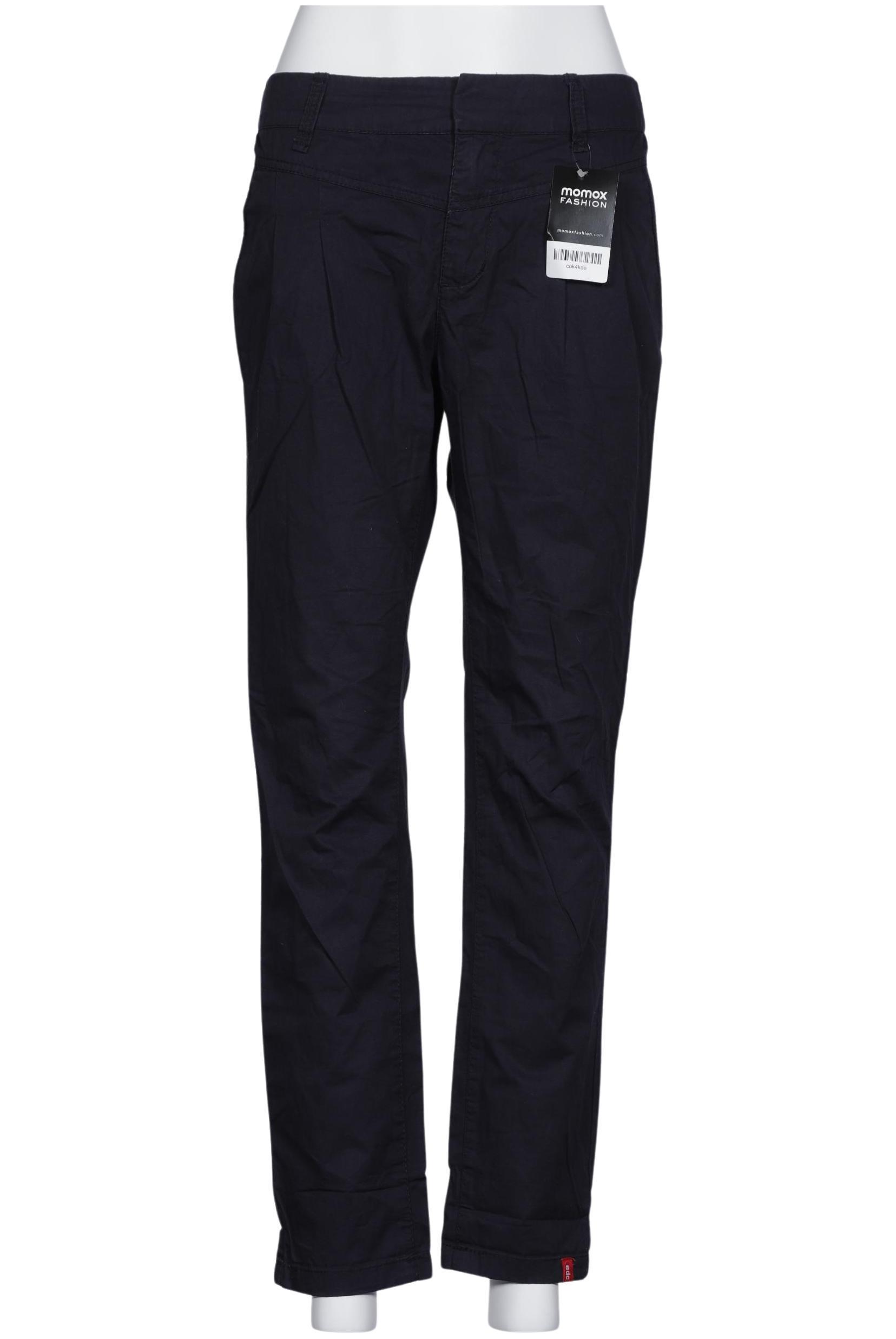 

edc by Esprit Damen Stoffhose, marineblau, Gr. 34