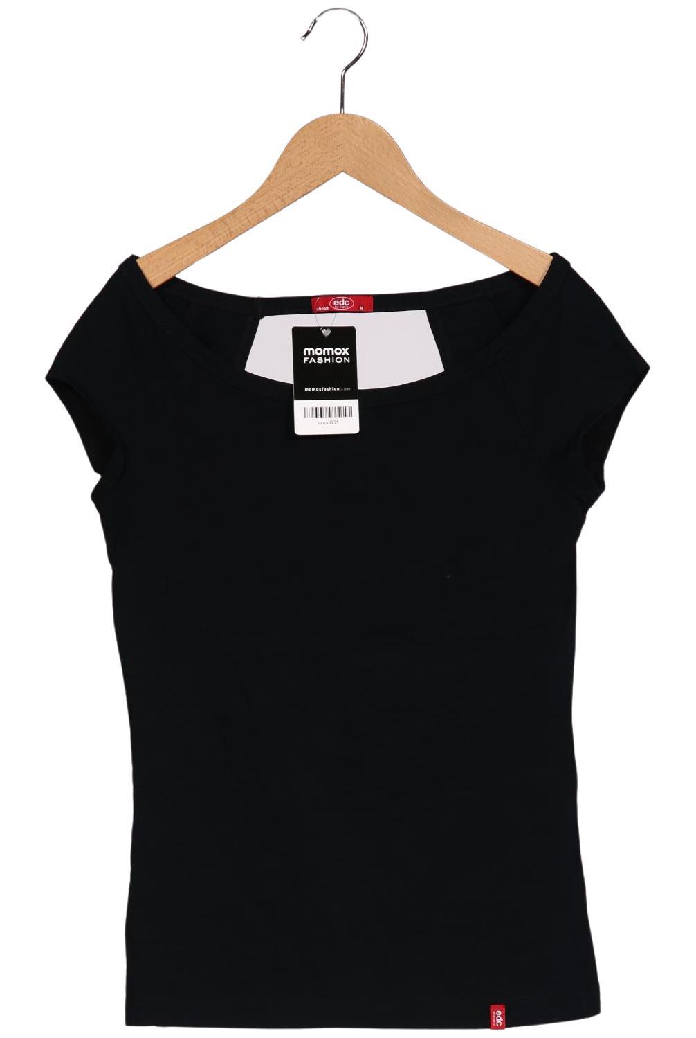 

edc by Esprit Damen T-Shirt, schwarz, Gr. 38