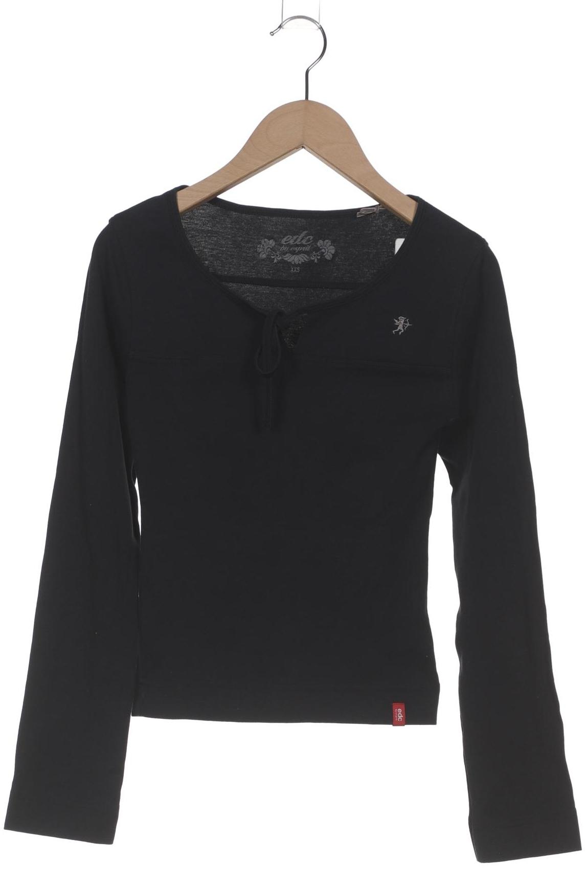 

edc by Esprit Damen Langarmshirt, marineblau, Gr. 32