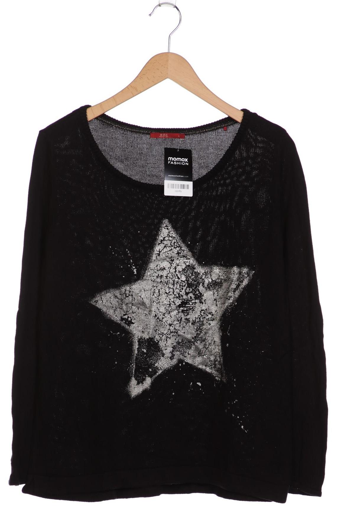 

edc by Esprit Damen Pullover, schwarz, Gr. 42