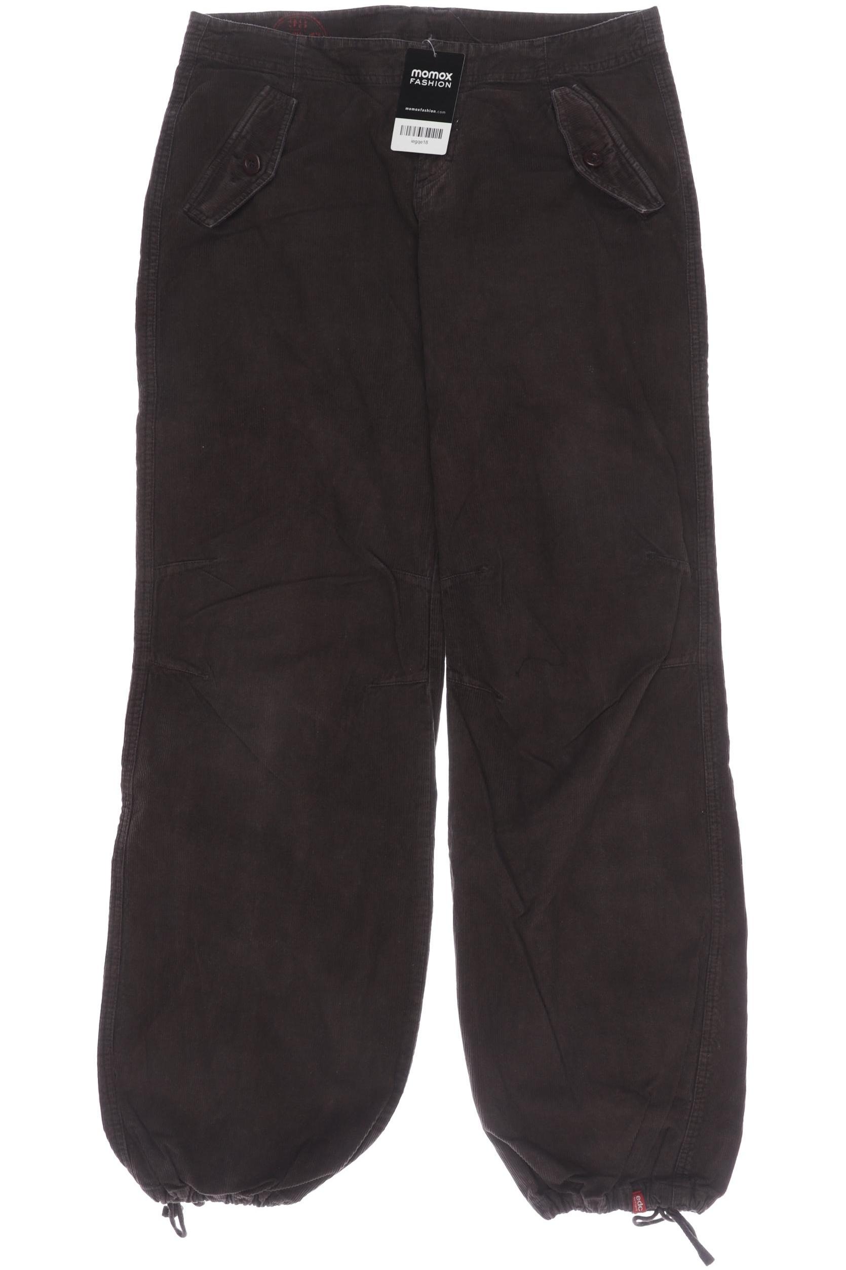 

edc by Esprit Damen Stoffhose, braun, Gr. 38