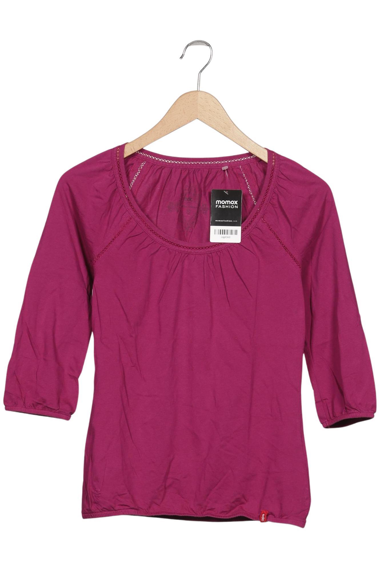 

edc by Esprit Damen Langarmshirt, pink, Gr. 36