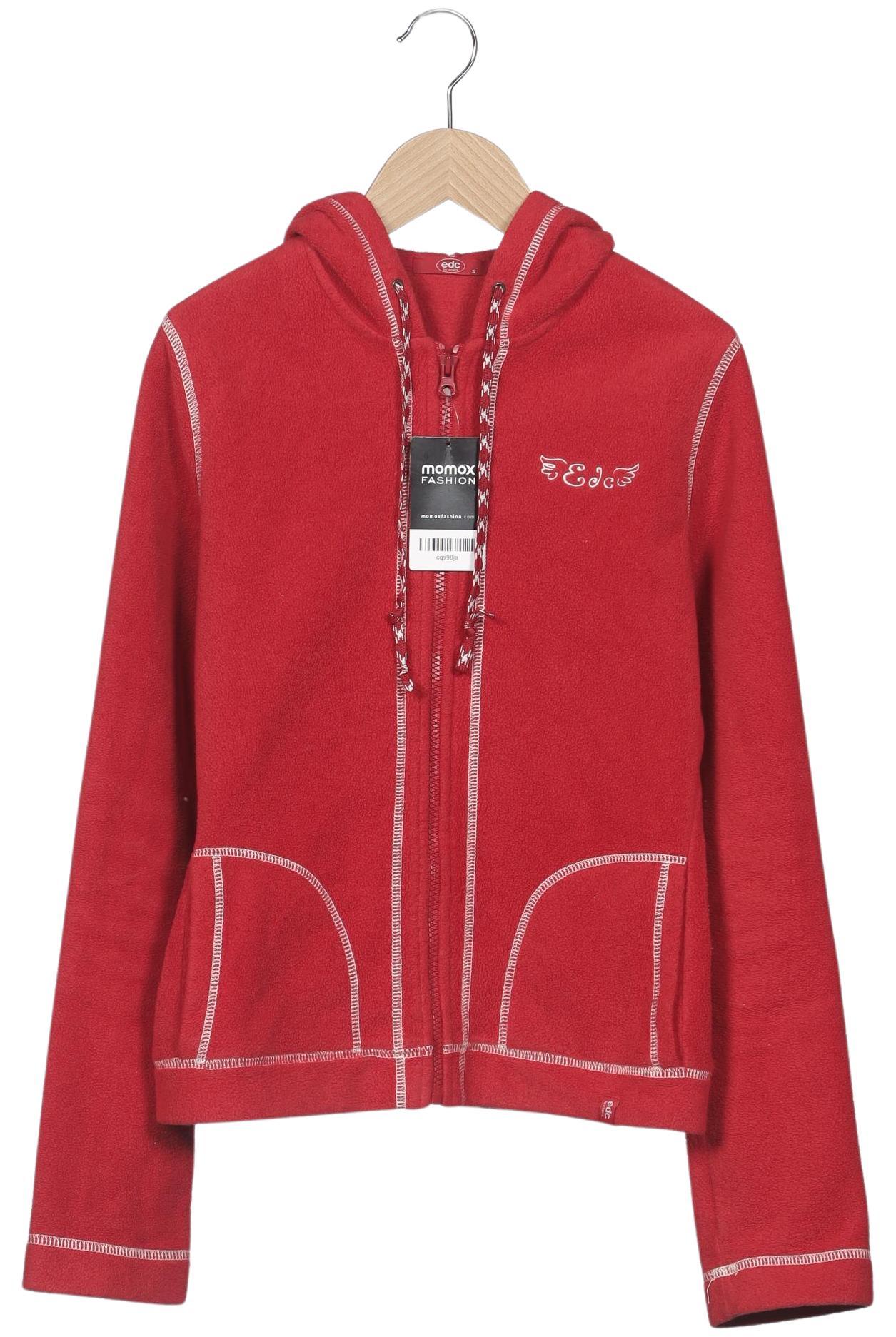 

edc by Esprit Damen Kapuzenpullover, rot, Gr. 36