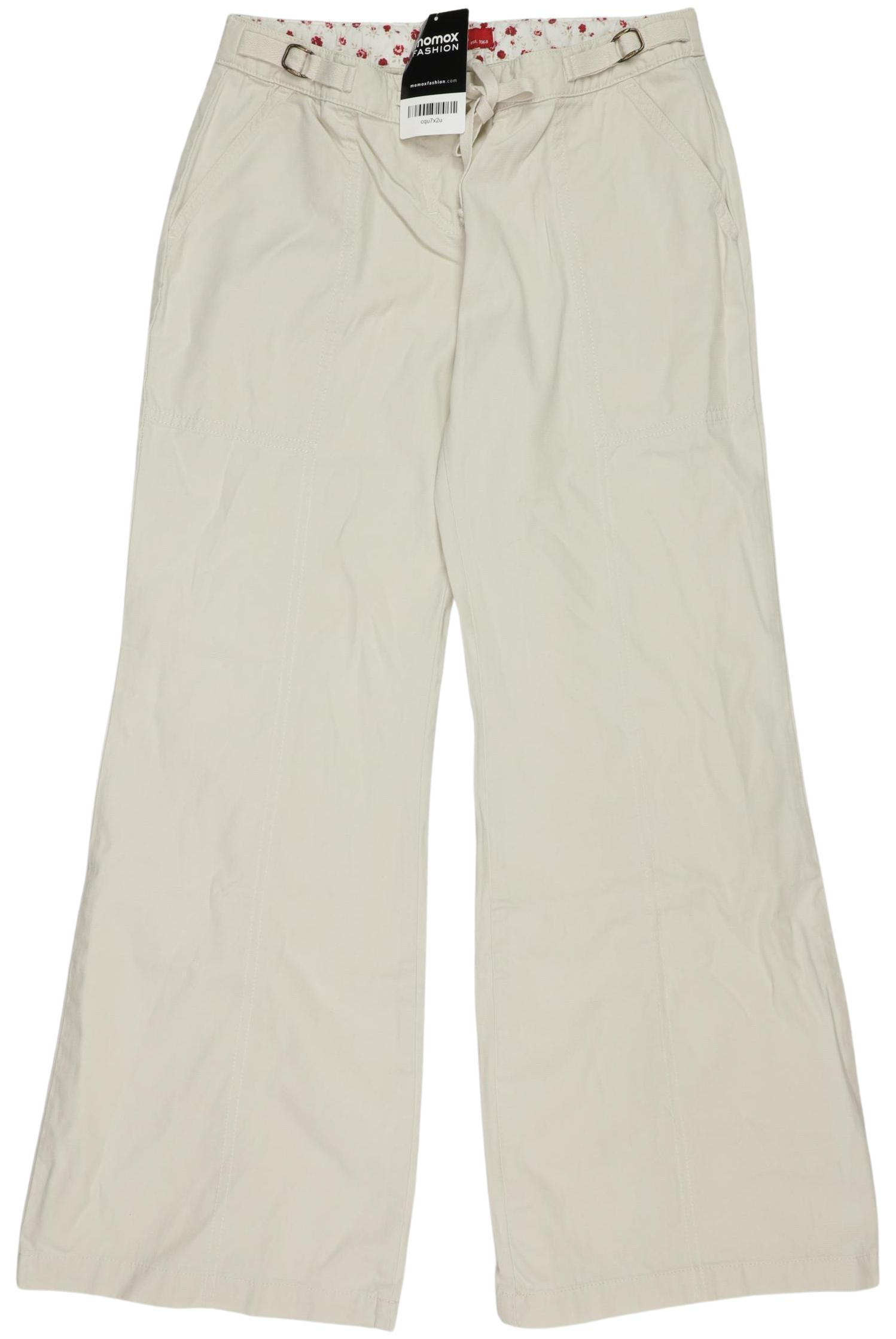 

edc by Esprit Damen Stoffhose, cremeweiß, Gr. 34