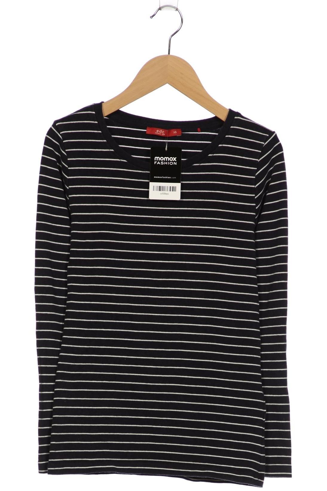 Thumbnail - edc by Esprit Damen Langarmshirt, marineblau, Gr. 34