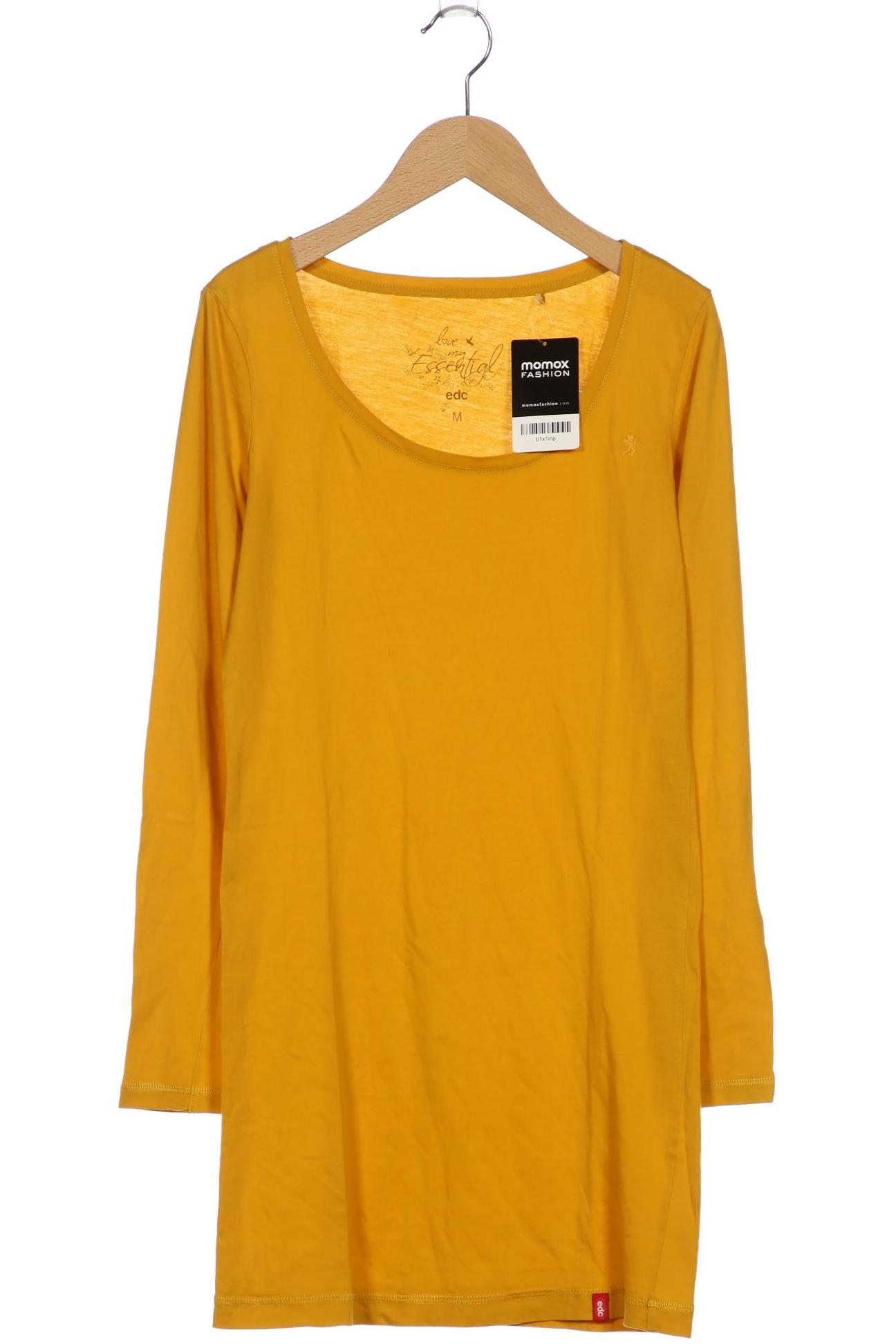 

edc by Esprit Damen Langarmshirt, gelb, Gr. 38