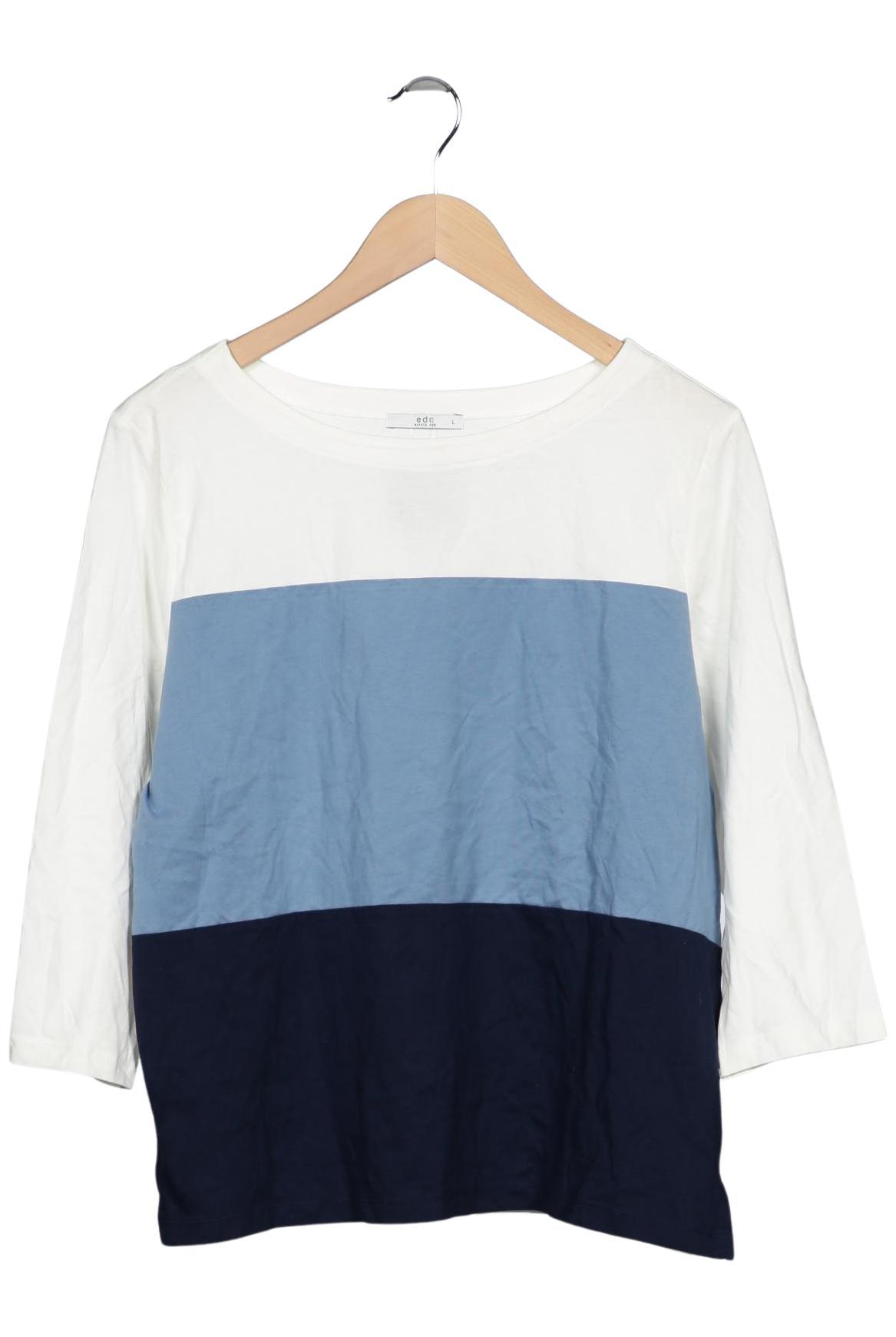 

edc by Esprit Damen Langarmshirt, mehrfarbig, Gr. 42