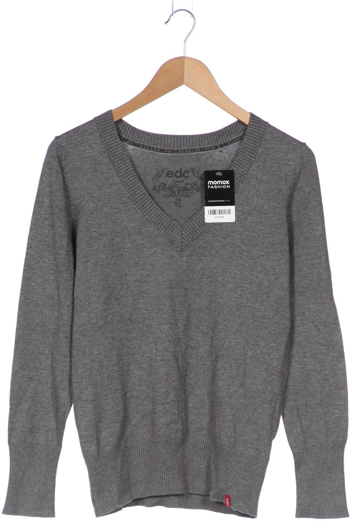 

edc by Esprit Damen Pullover, grau, Gr. 44