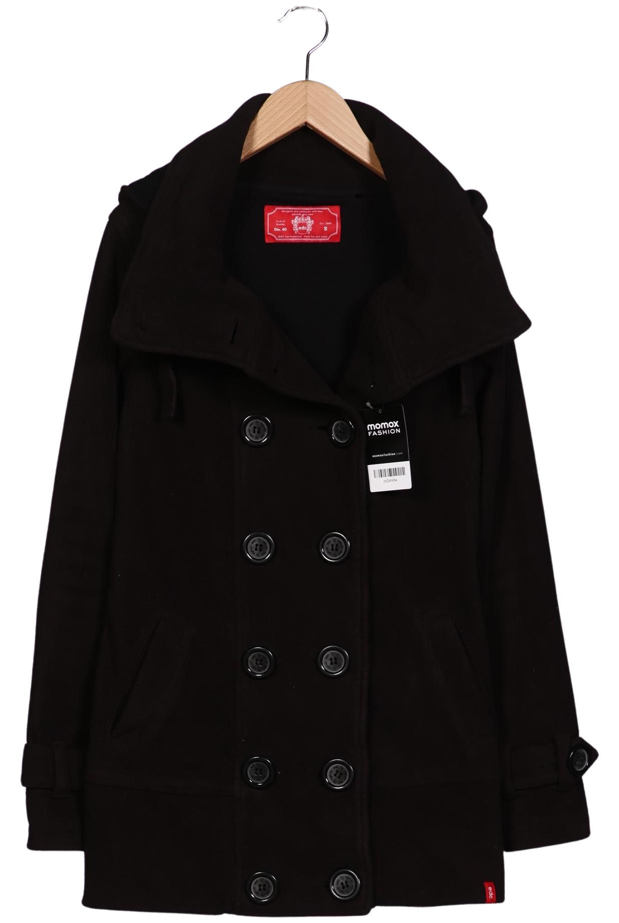 

edc by Esprit Damen Mantel, schwarz, Gr. 36