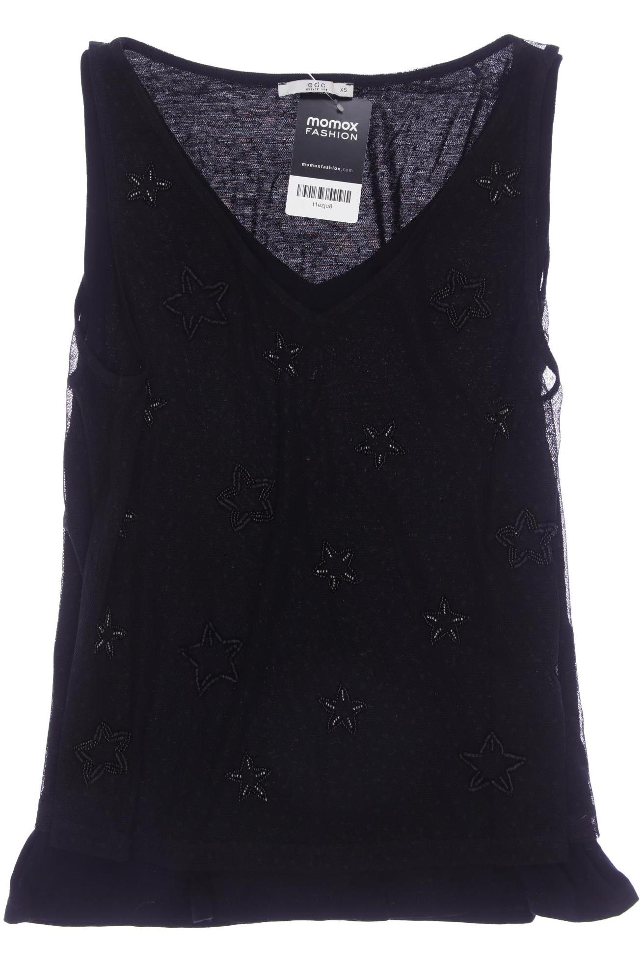 

edc by Esprit Damen Top, schwarz, Gr. 34