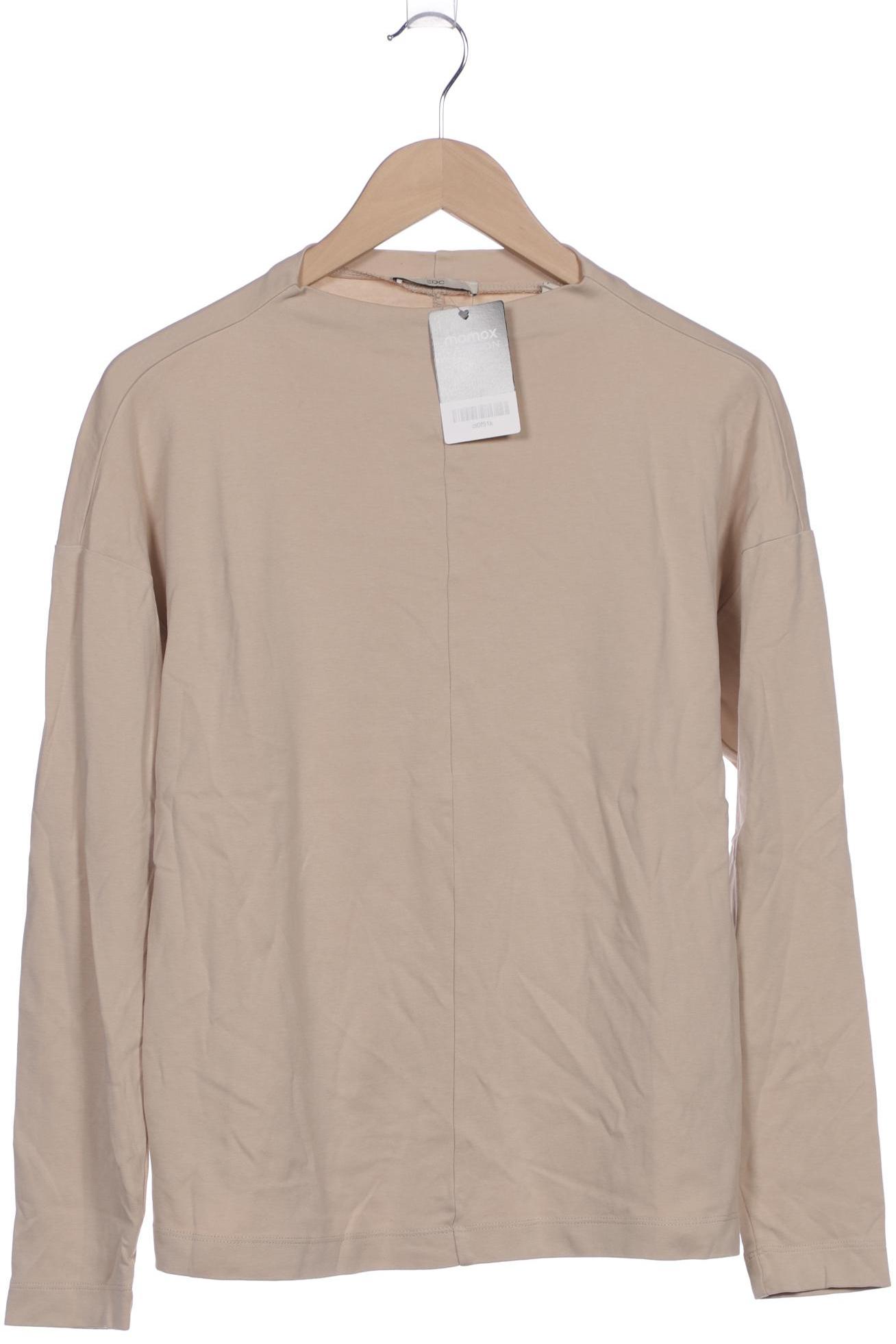 

edc by Esprit Damen Langarmshirt, cremeweiß, Gr. 36