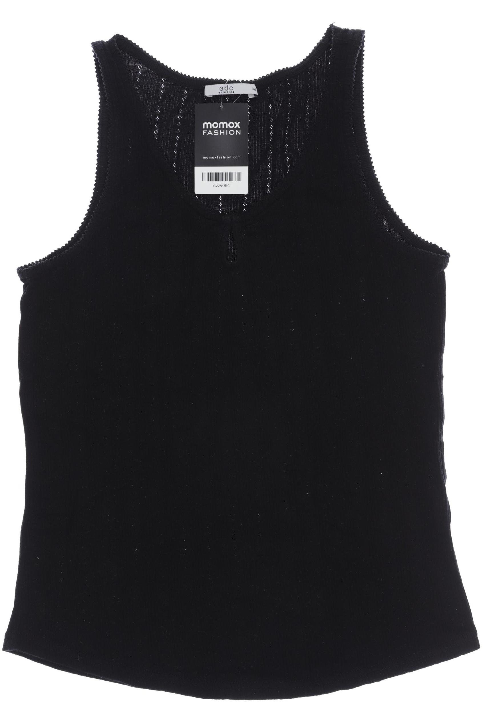 

edc by Esprit Damen Top, schwarz, Gr. 38