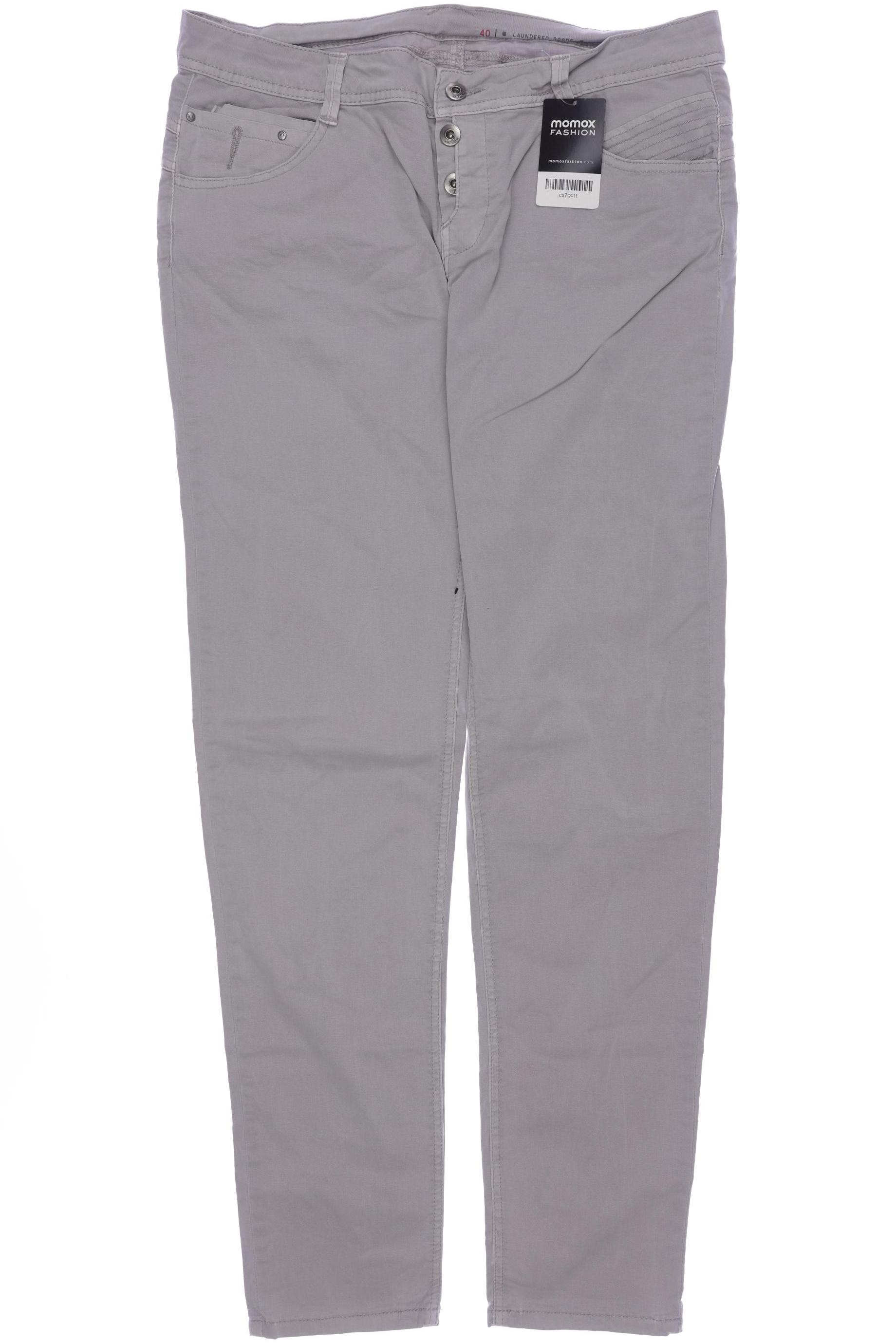 

edc by Esprit Damen Stoffhose, grau, Gr. 40