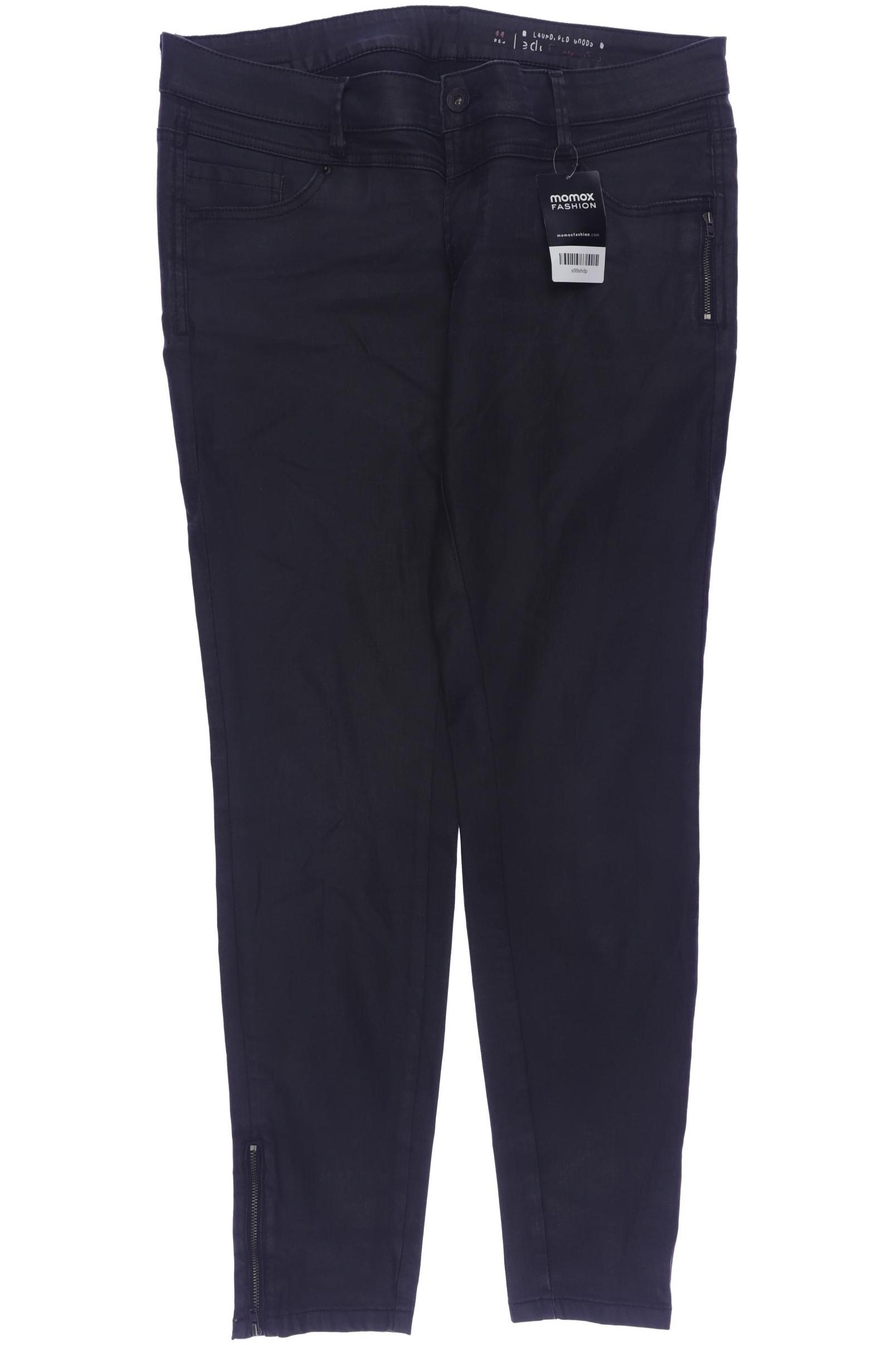 

edc by Esprit Damen Stoffhose, schwarz, Gr. 44