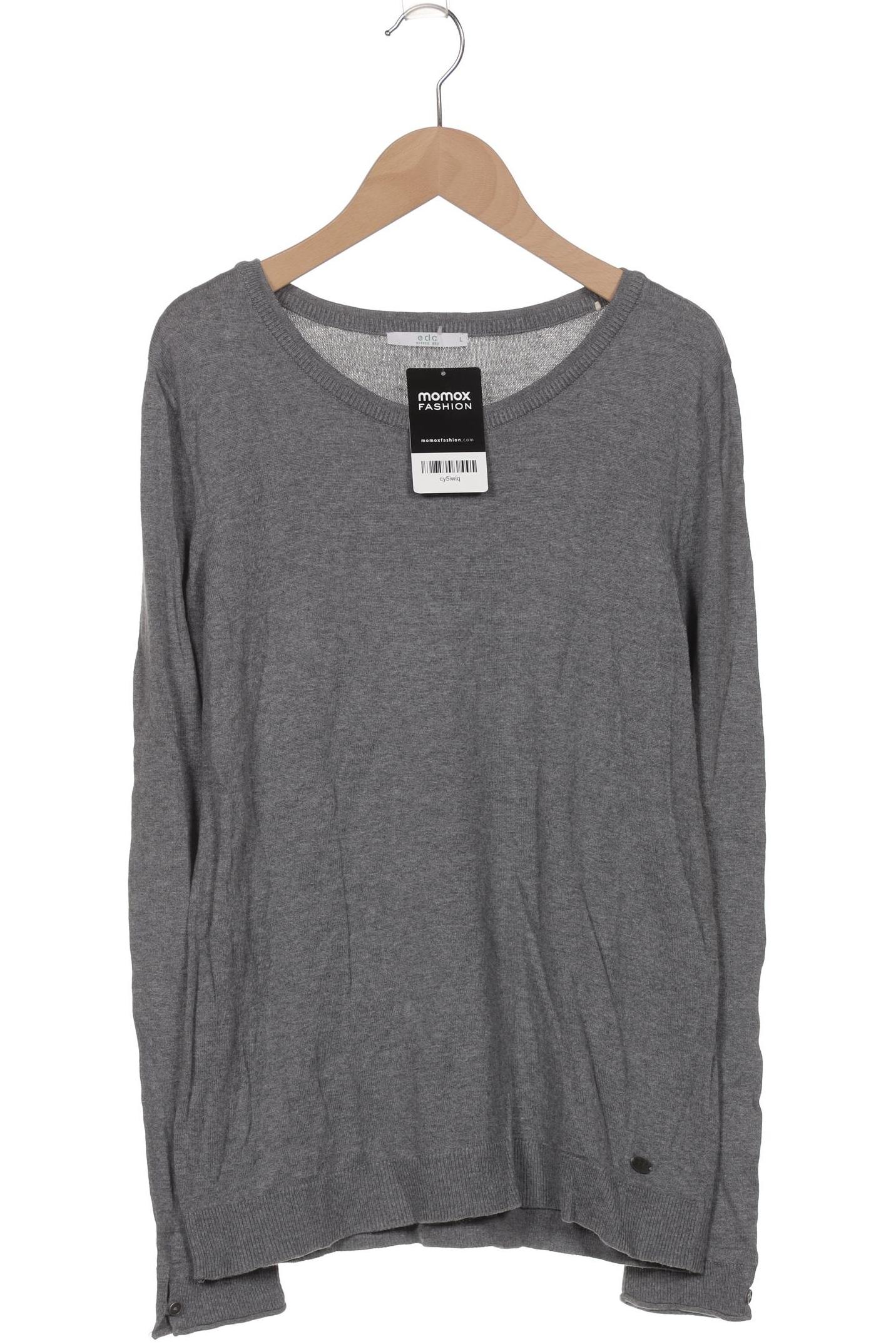 

edc by Esprit Damen Pullover, grau, Gr. 42