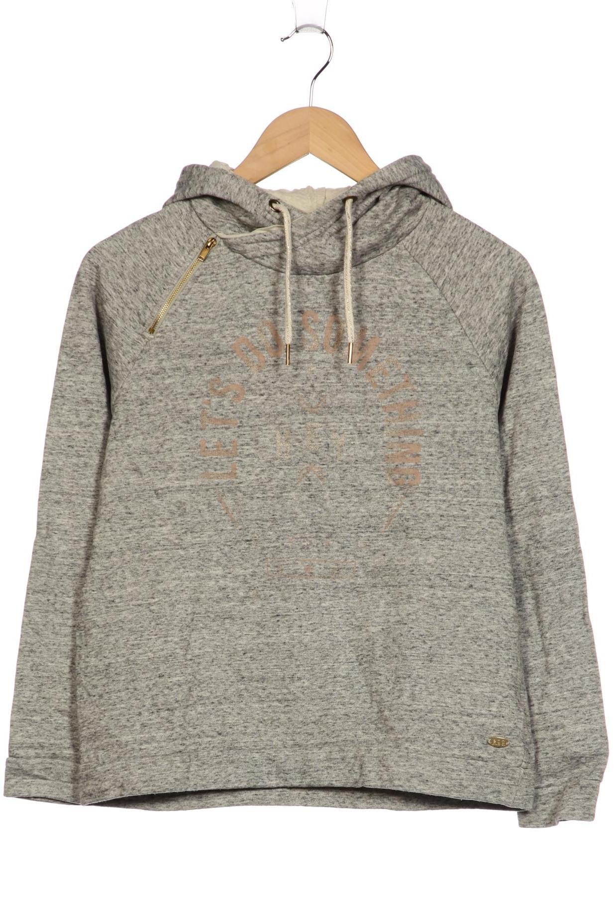 

edc by Esprit Damen Kapuzenpullover, grau, Gr. 38