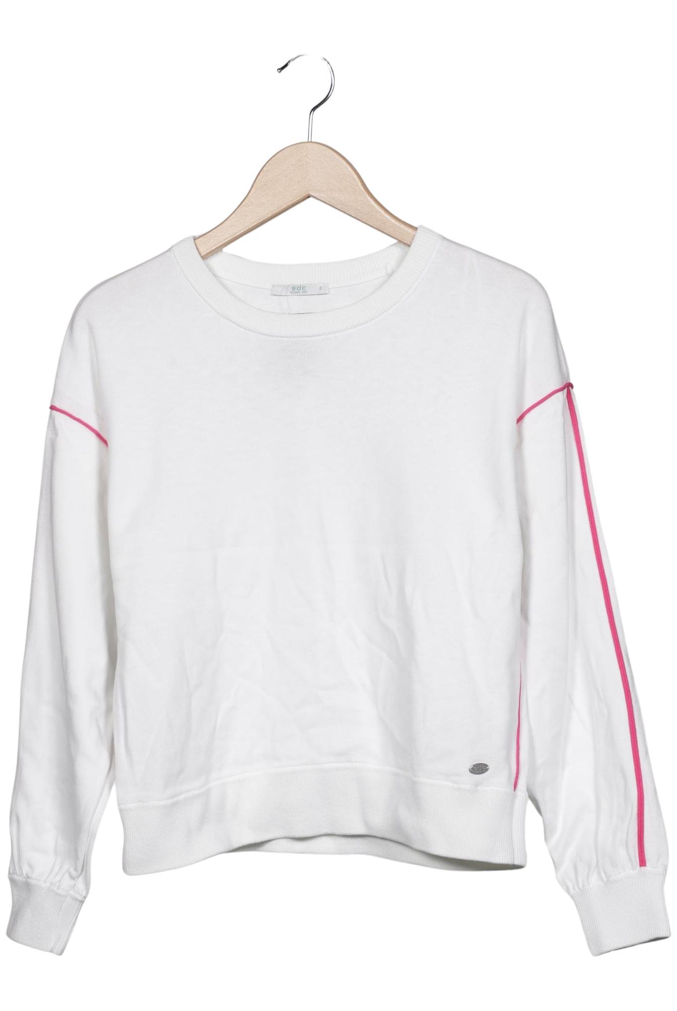 

edc by Esprit Damen Sweatshirt, weiß, Gr. 36
