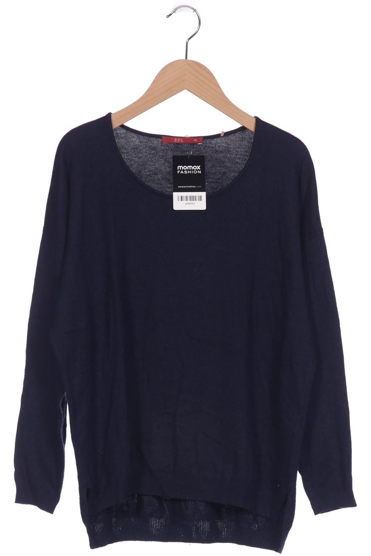 

edc by Esprit Damen Pullover, marineblau, Gr. 34
