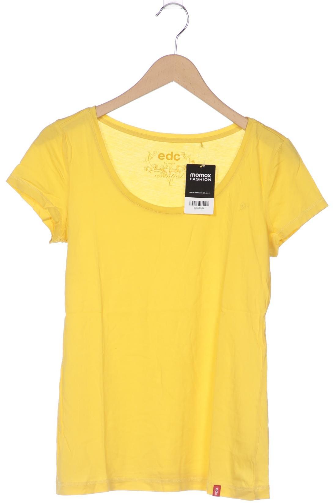 

edc by Esprit Damen T-Shirt, gelb, Gr. 42