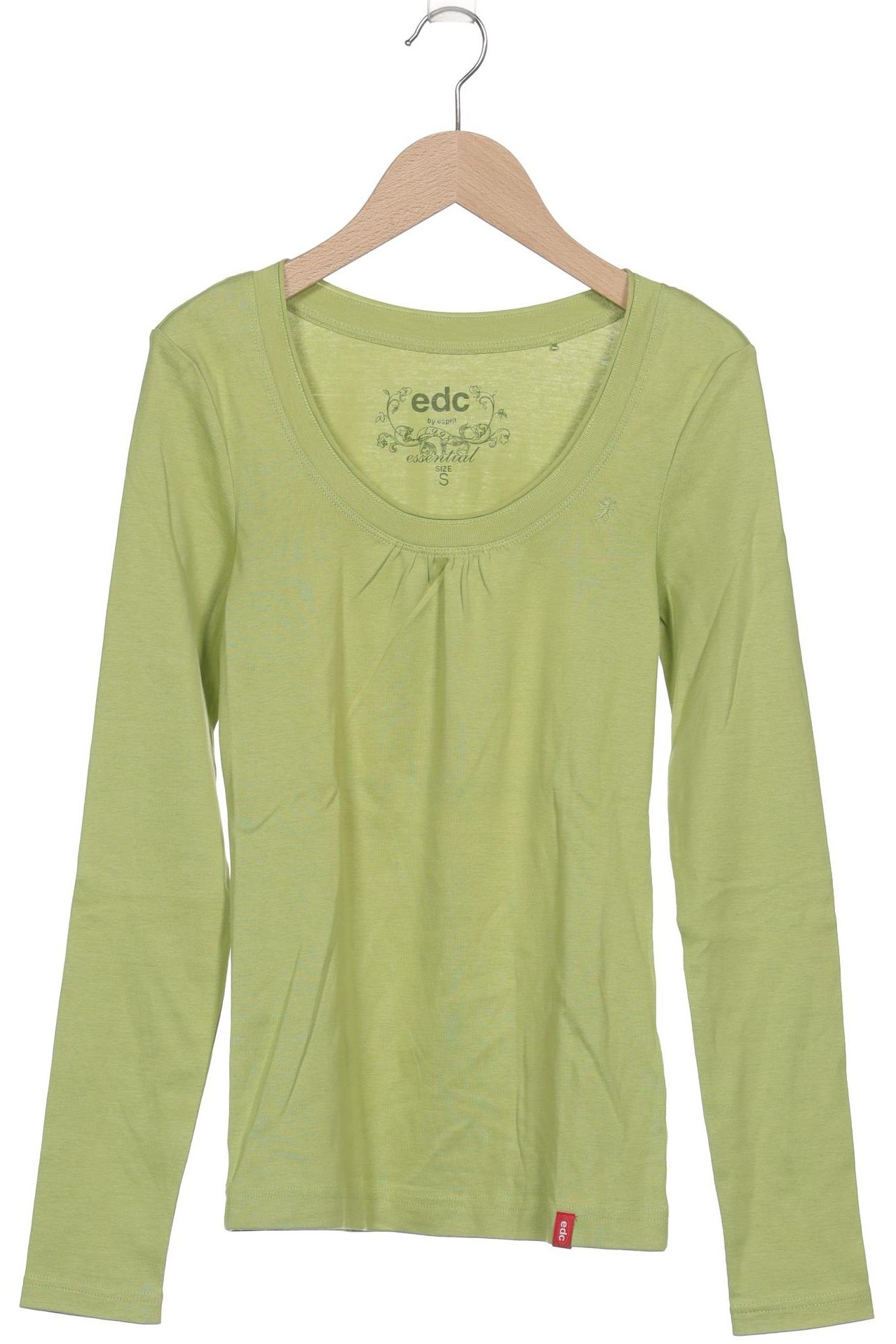 

edc by Esprit Damen Langarmshirt, hellgrün, Gr. 36