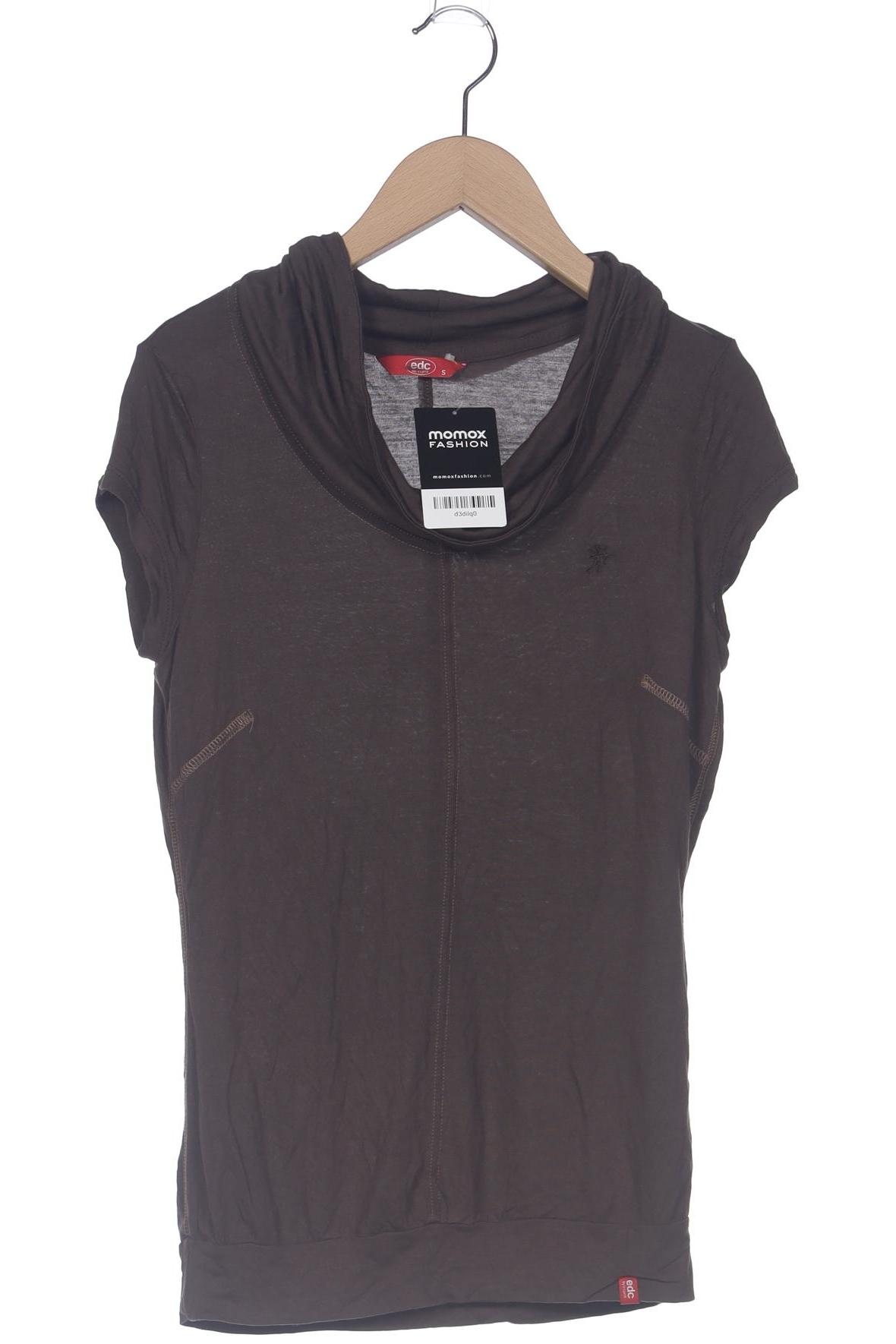 

edc by Esprit Damen T-Shirt, braun, Gr. 36