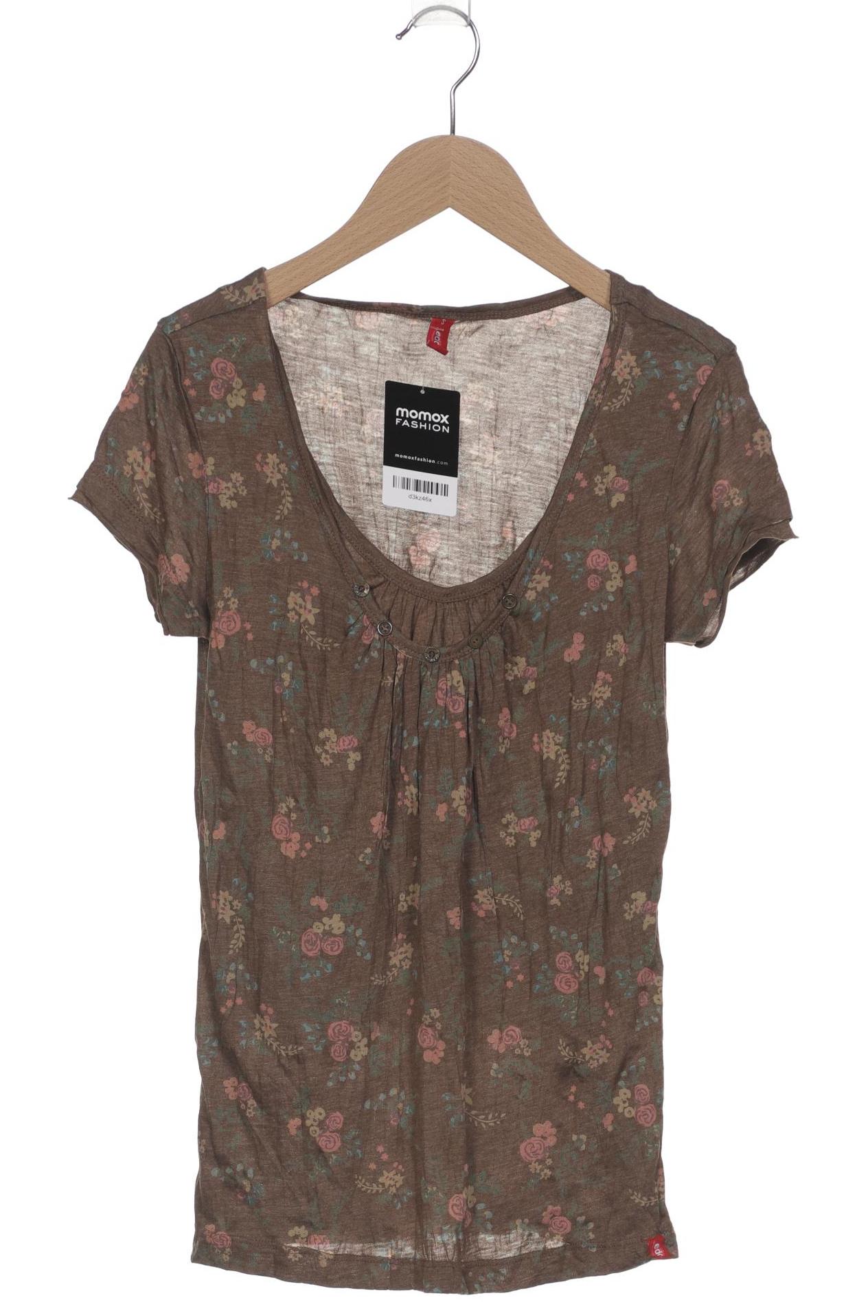 

edc by Esprit Damen T-Shirt, braun, Gr. 36
