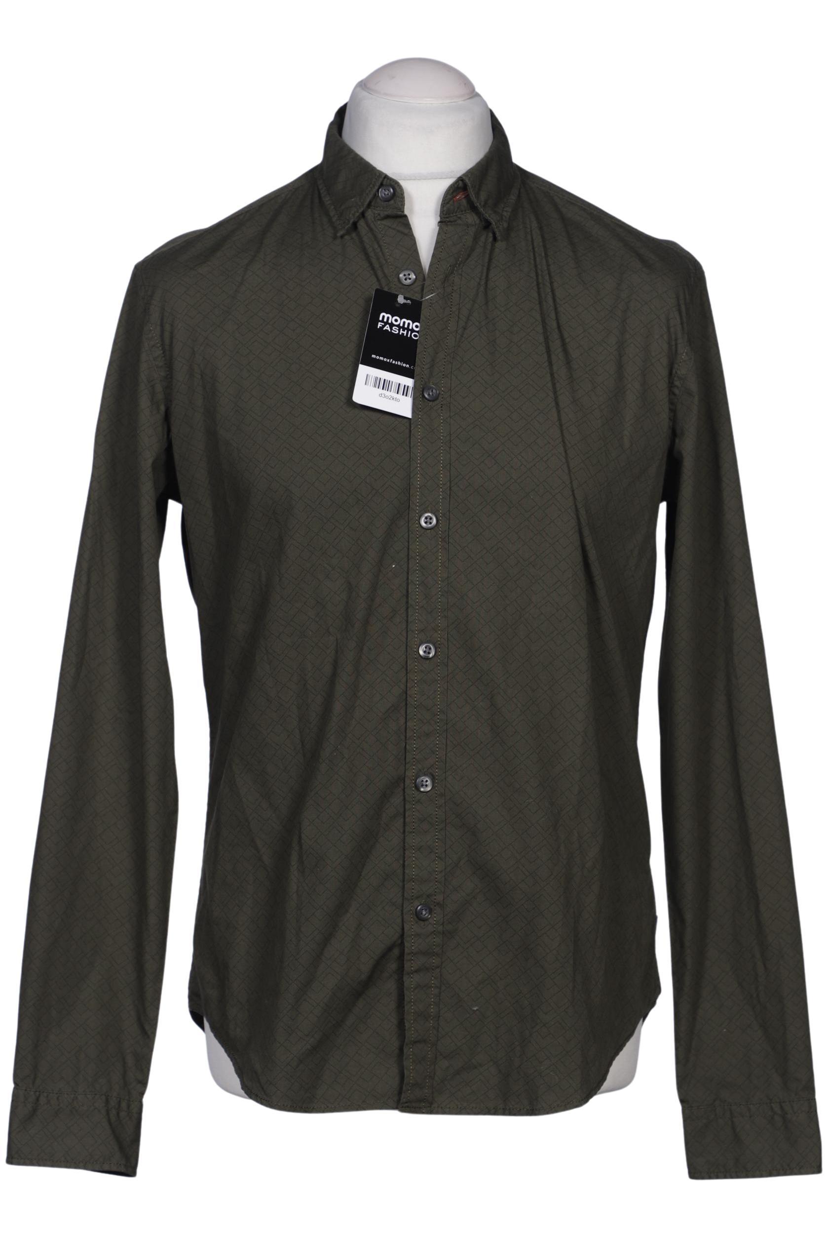 

edc by Esprit Herren Hemd, grün, Gr. 48