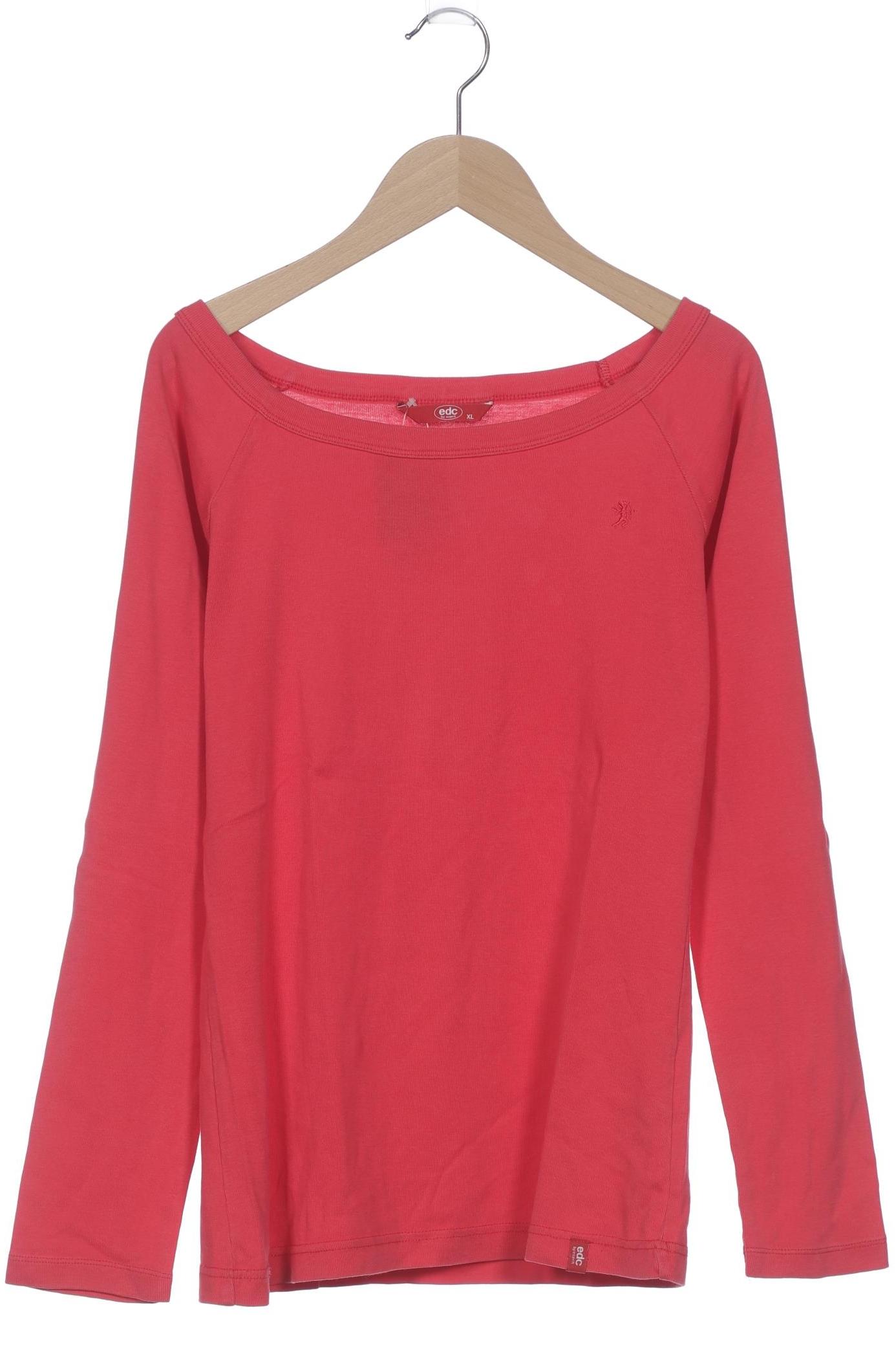 

edc by Esprit Damen Langarmshirt, rot, Gr. 44