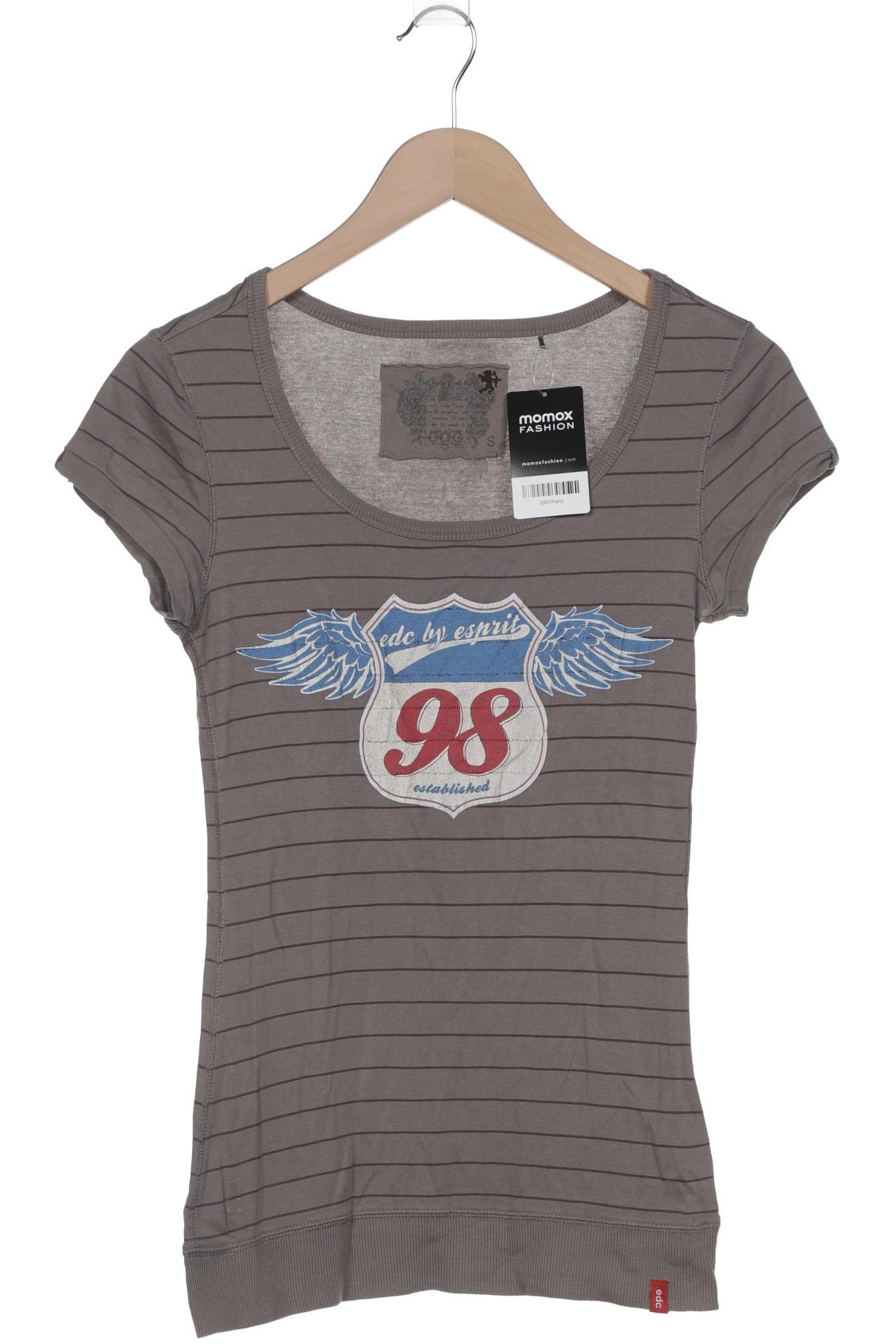 

edc by Esprit Damen T-Shirt, grau, Gr. 36