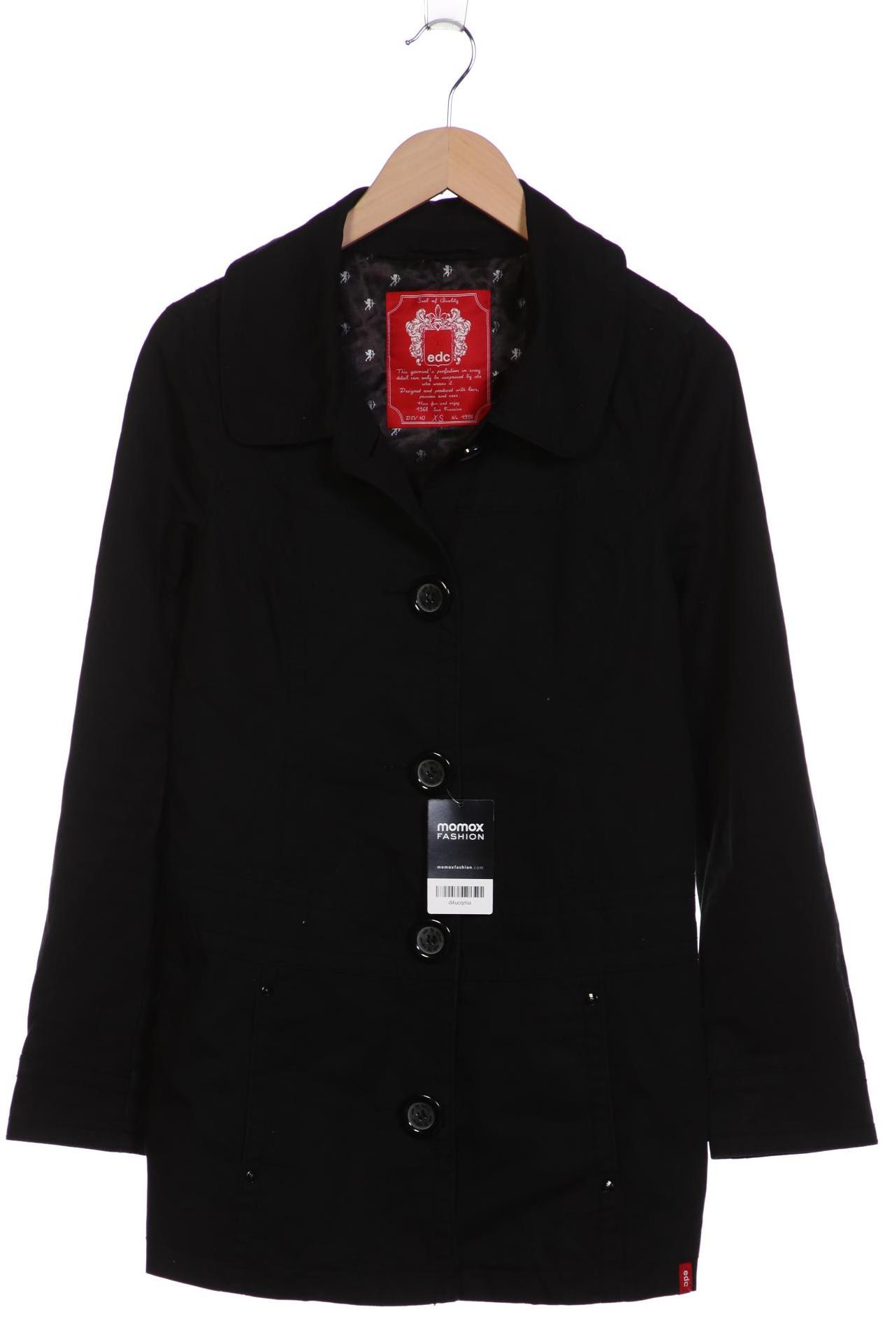 

edc by Esprit Damen Mantel, schwarz, Gr. 34