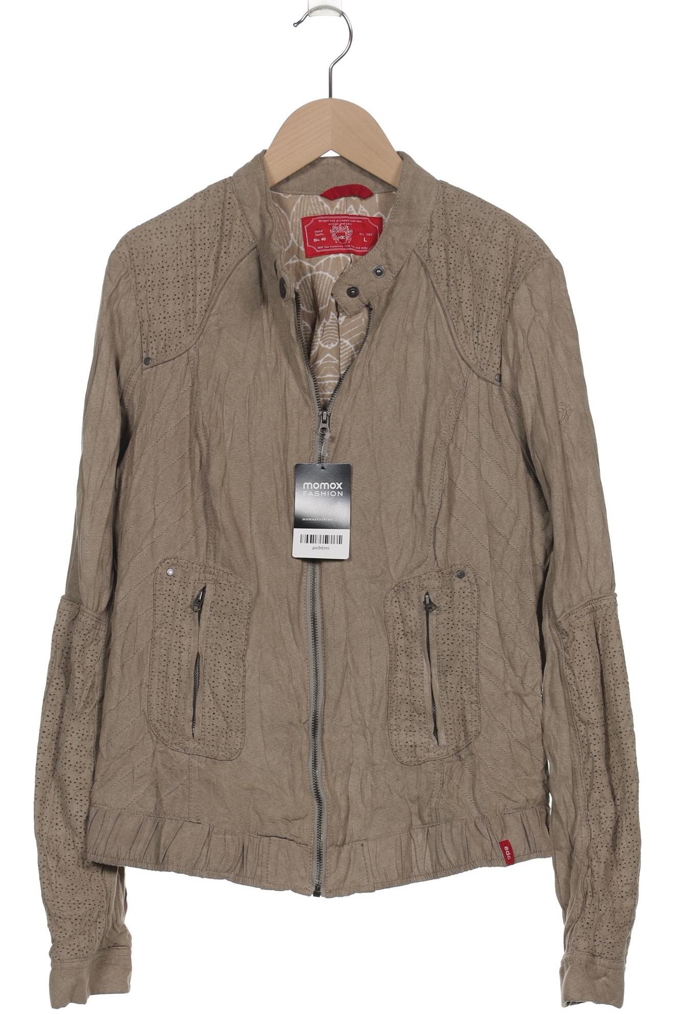 

edc by Esprit Damen Jacke, beige, Gr. 42