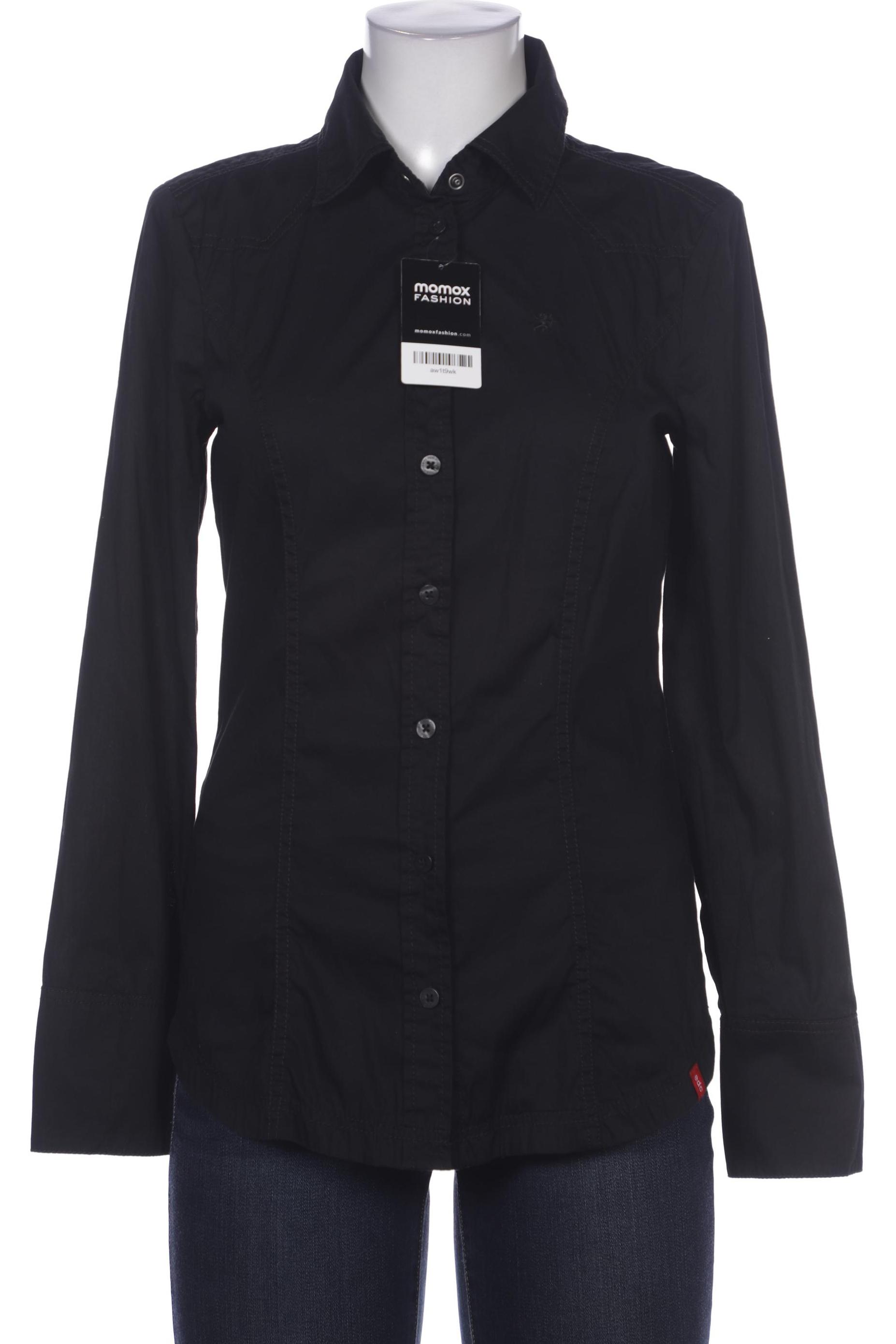 

edc by Esprit Damen Bluse, schwarz, Gr. 38