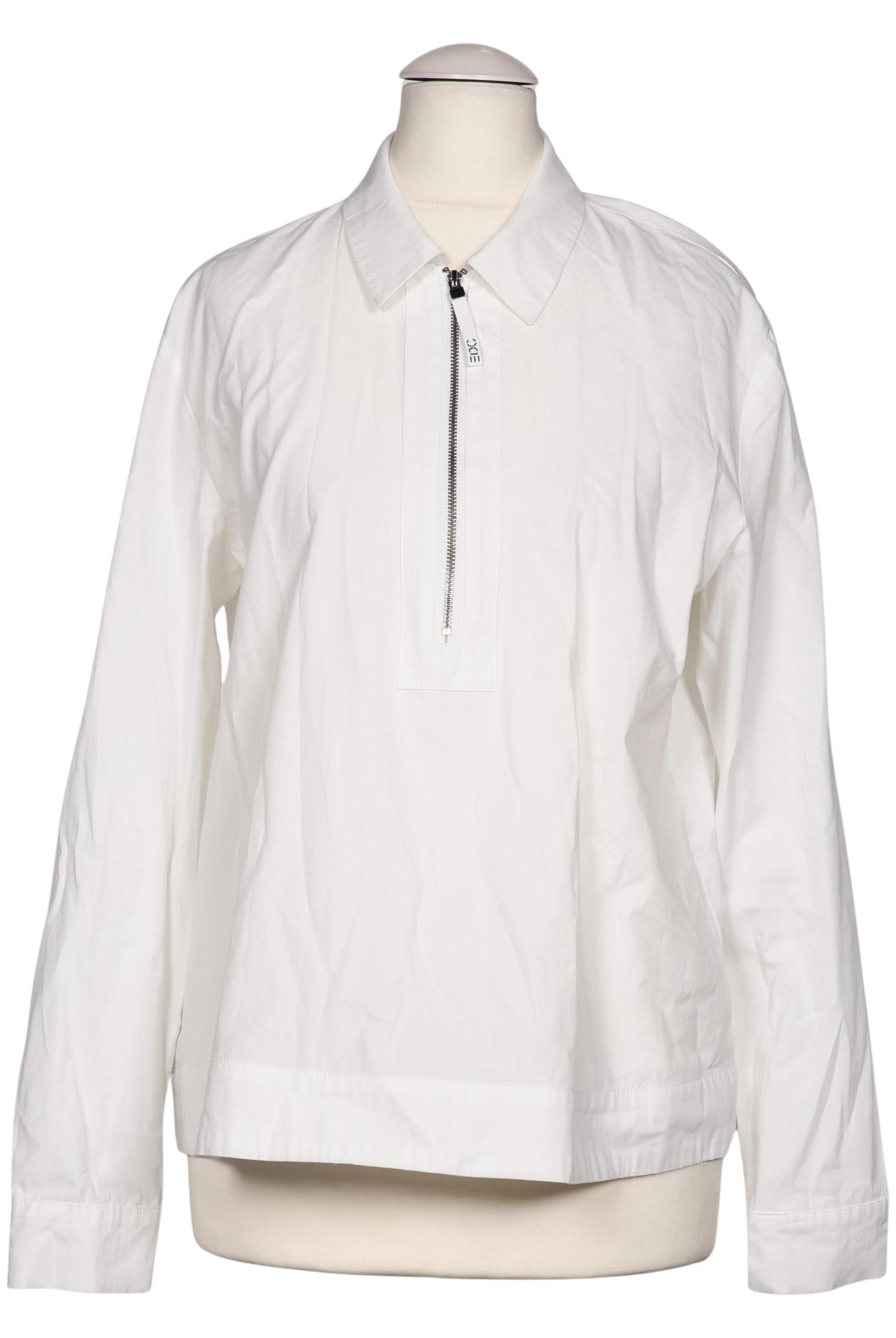 

edc by Esprit Damen Bluse, weiß, Gr. 36