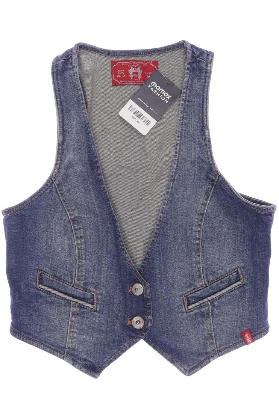 

edc by Esprit Damen Weste, blau, Gr. 38