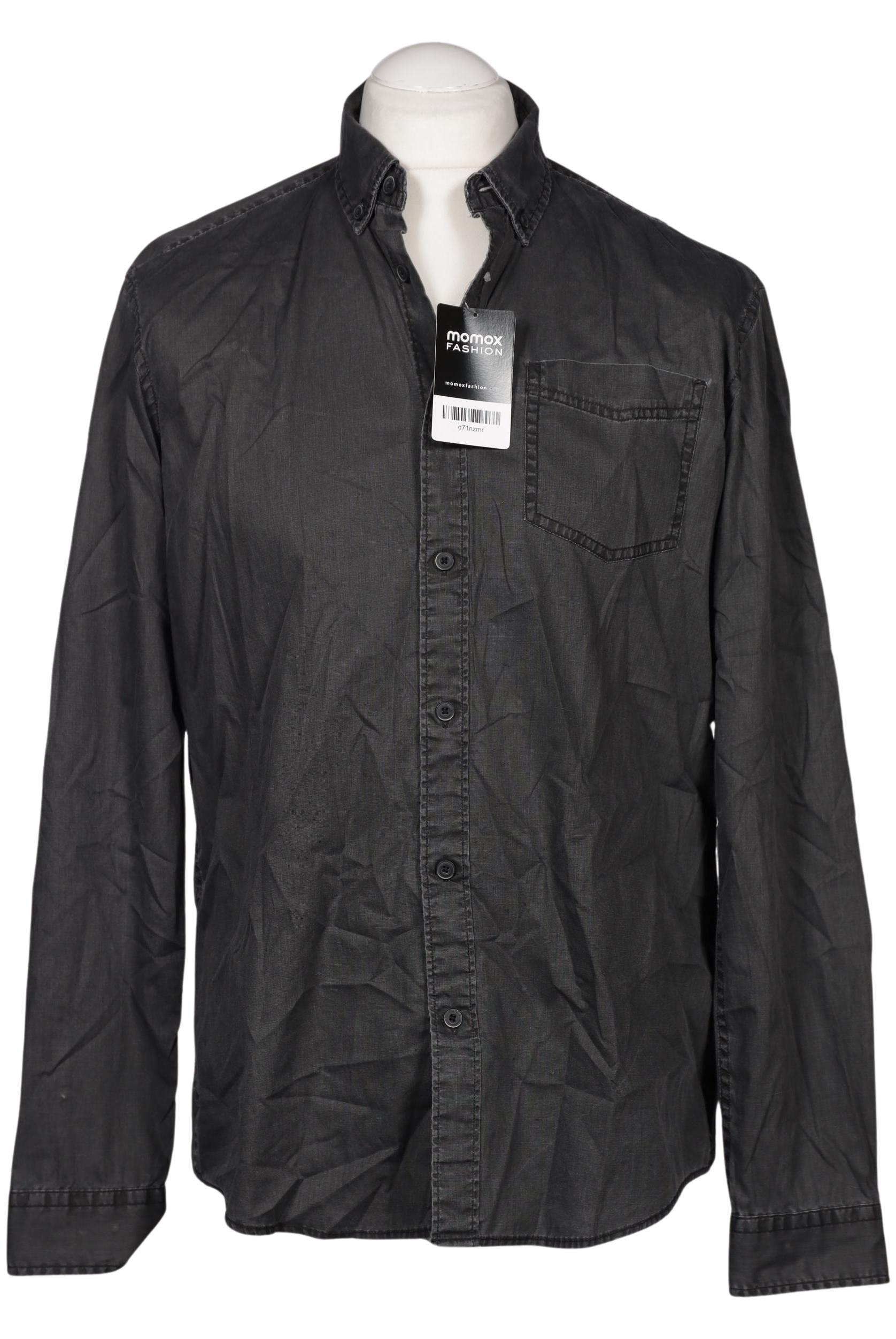 

edc by Esprit Herren Hemd, grau, Gr. 48